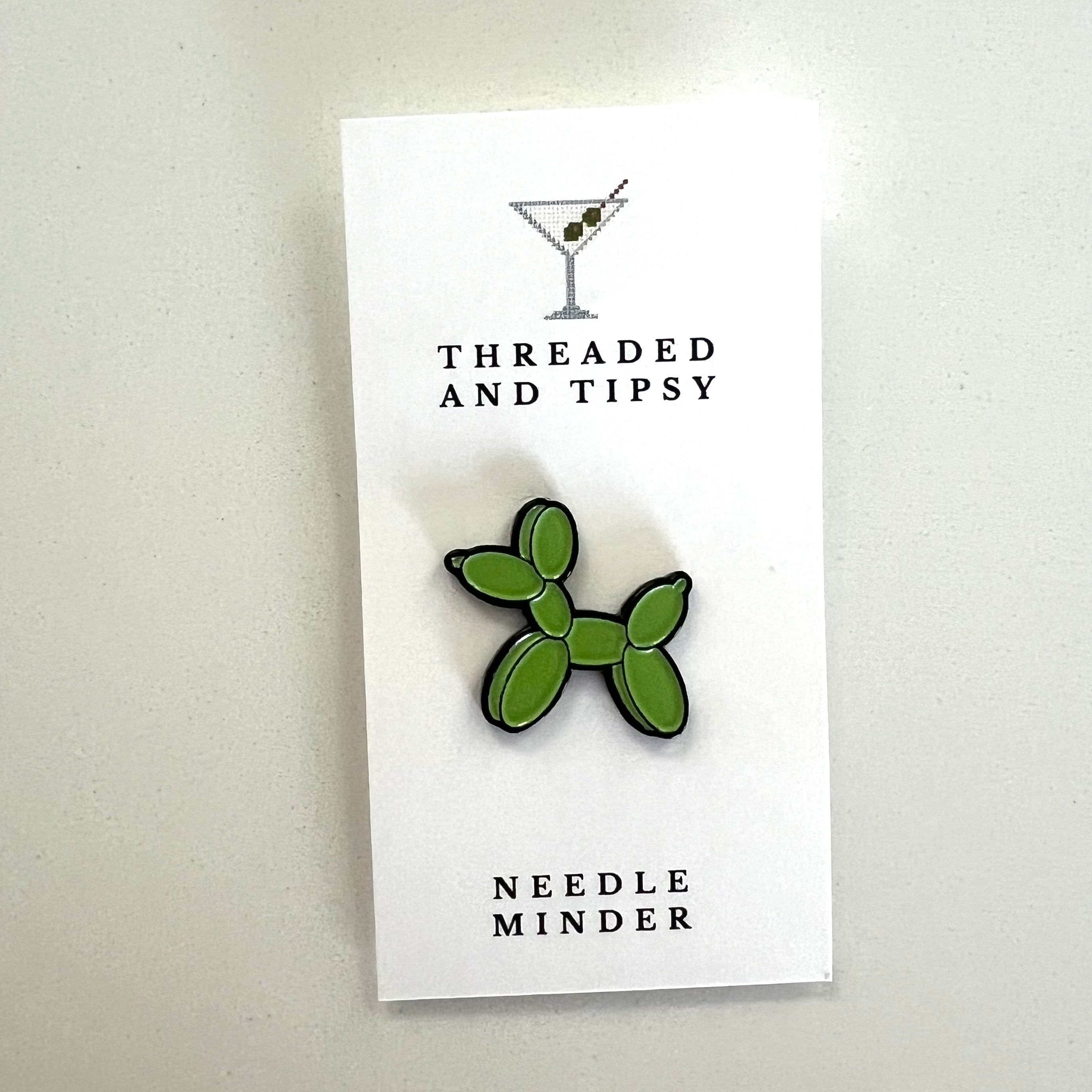 Green Balloon Animal Needle Minder