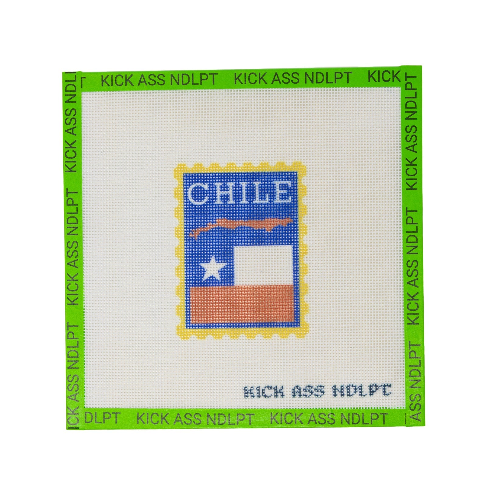 Chile Travel Stamp Canvas
