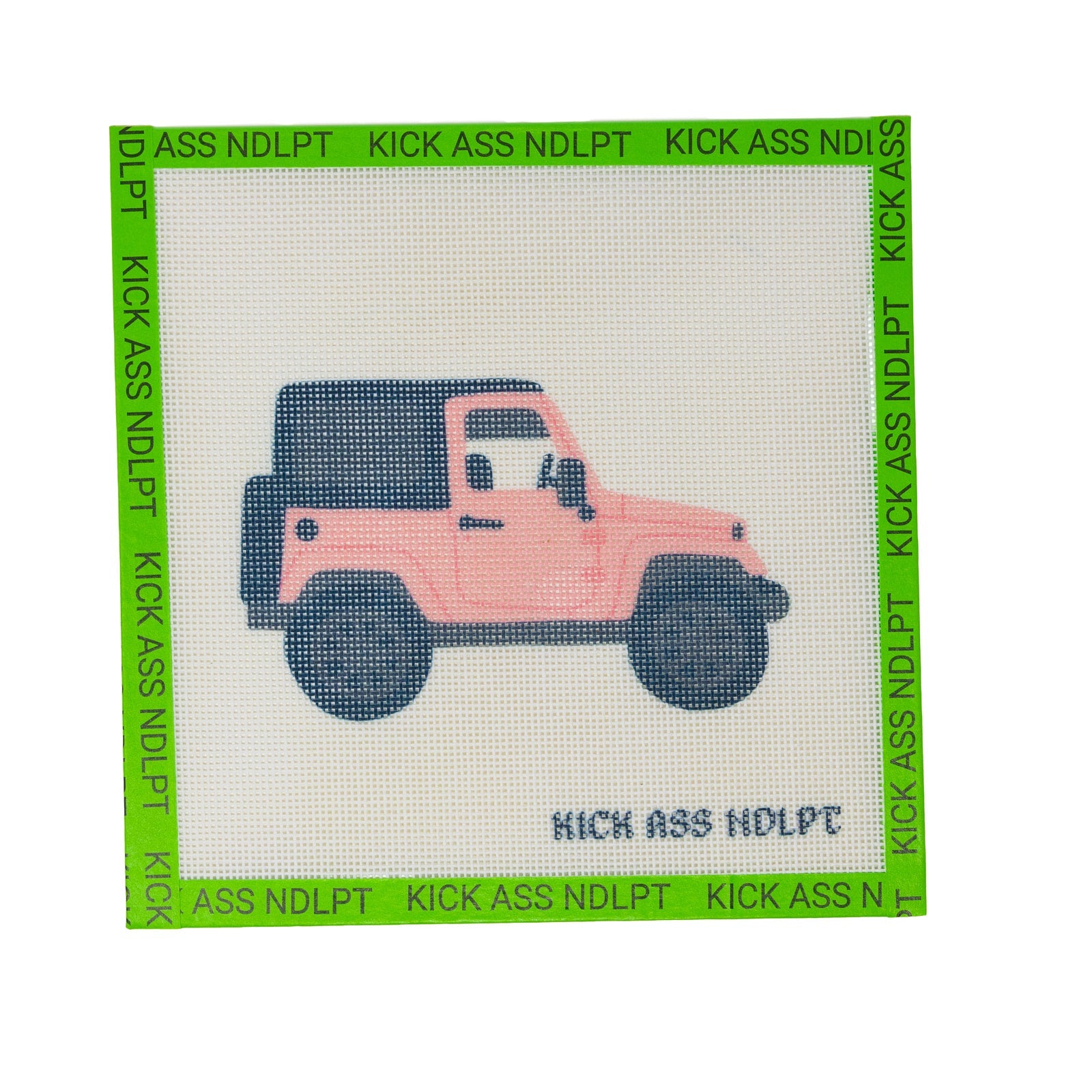 Jolene the Pink Jeep Canvas