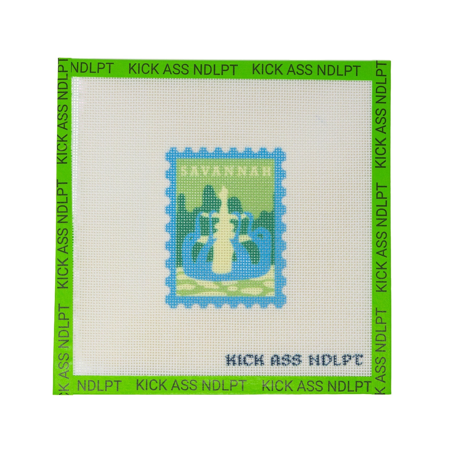 Savannah Travel Stamp Canvas