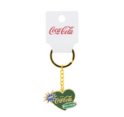 Coca-Cola® Always Heart Enamel Keychain