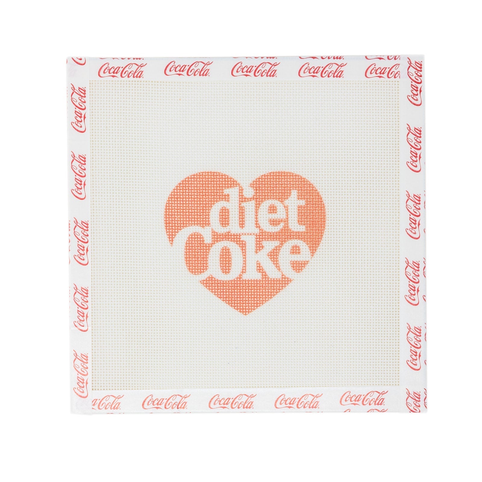 Diet Coke Heart Needlepoint Canvas | Licensed Coca-Cola® Product