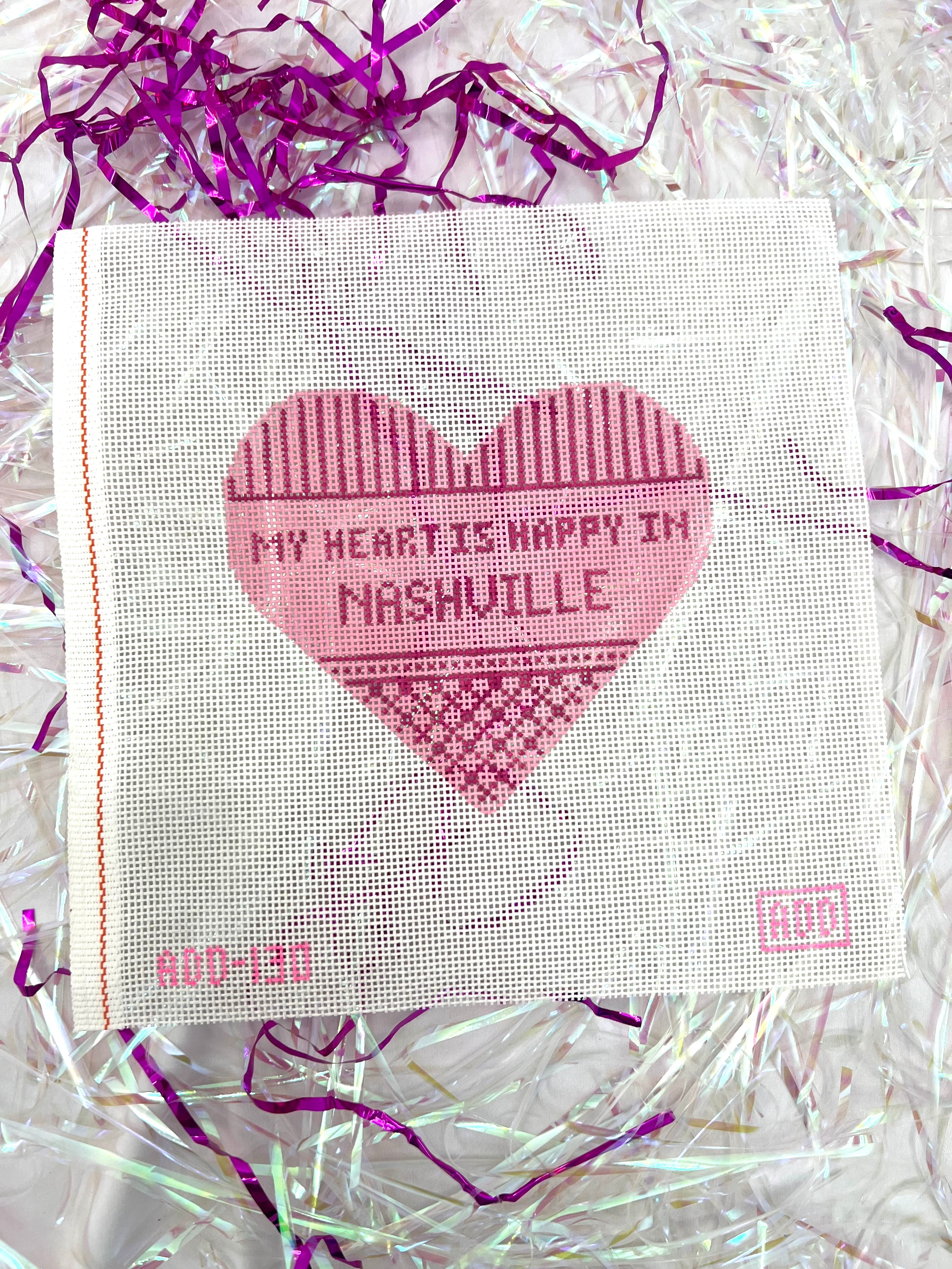 My Heart is Happy in Nashville Canvas