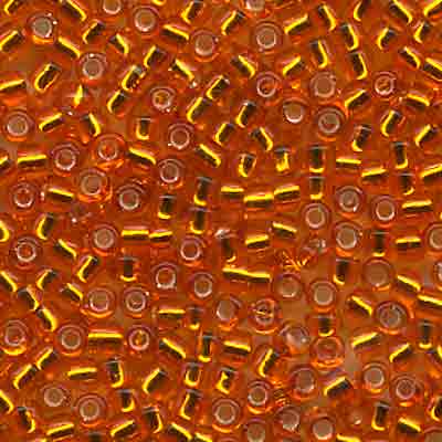 Size 14 Bright Orange #8 Beads