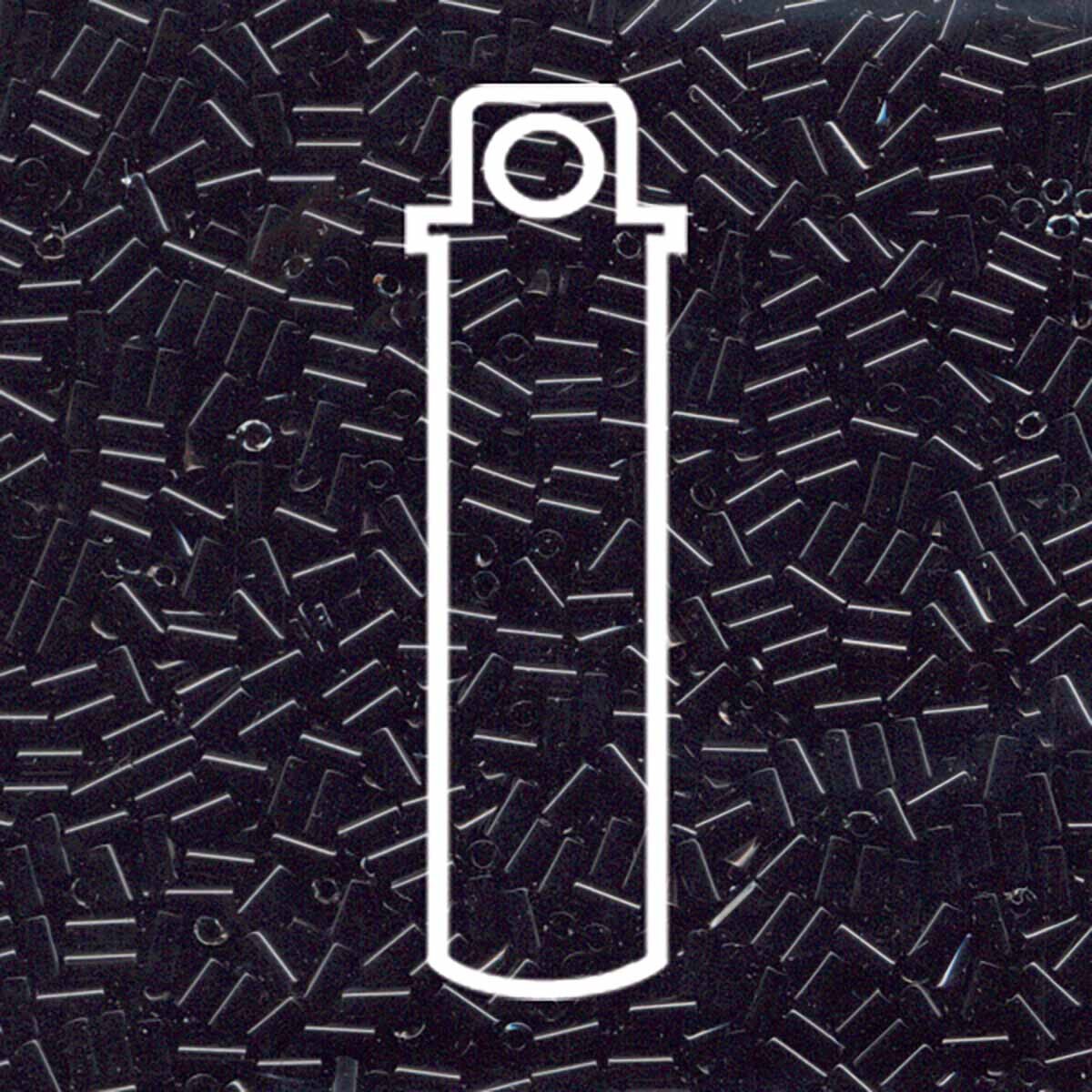 BUGLE #1 (3MM) MIYUKI BLACK -APRX 19.5GM/TB