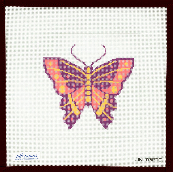Purple + Pink Butterfly Canvas