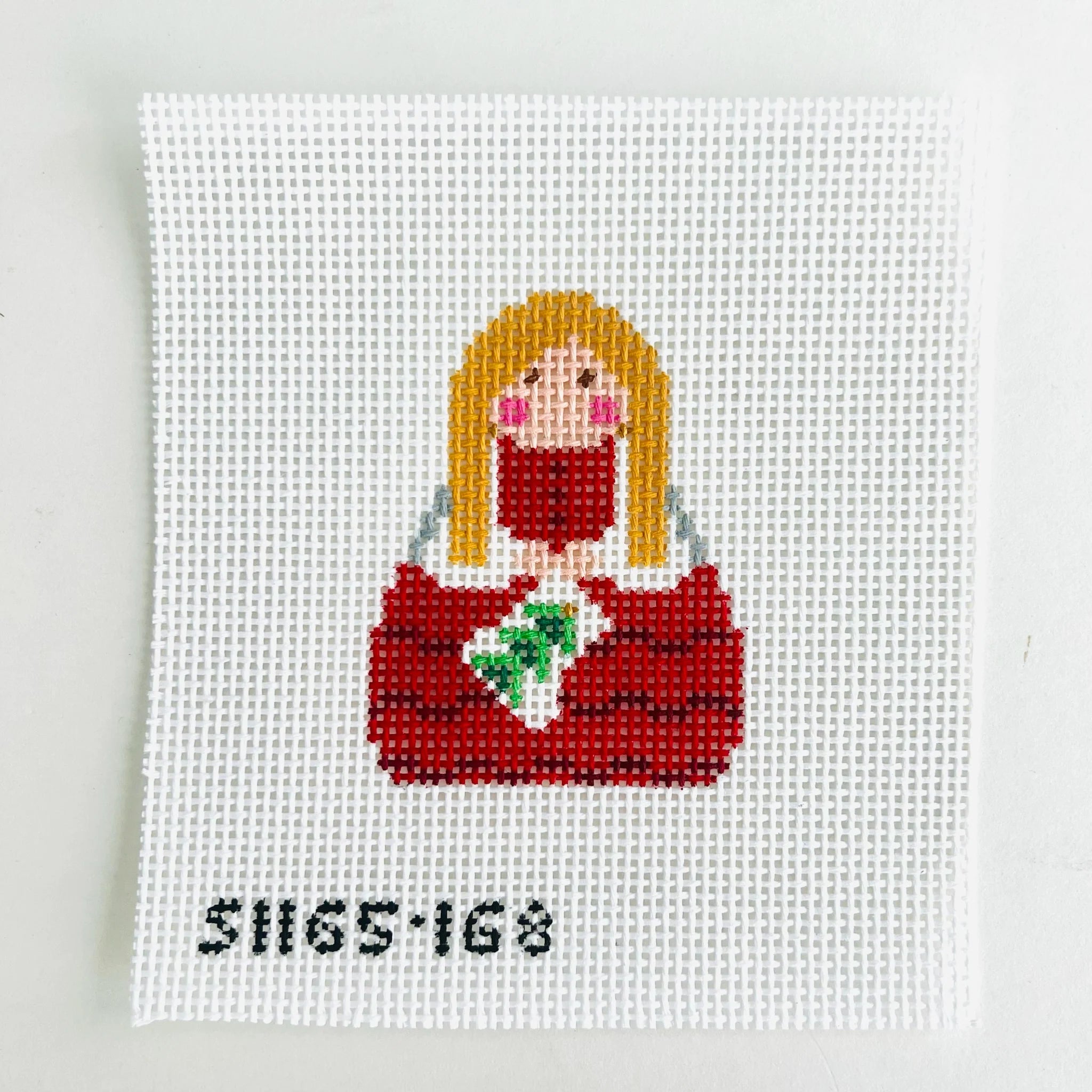 Bauble Stocking Angel Canvas