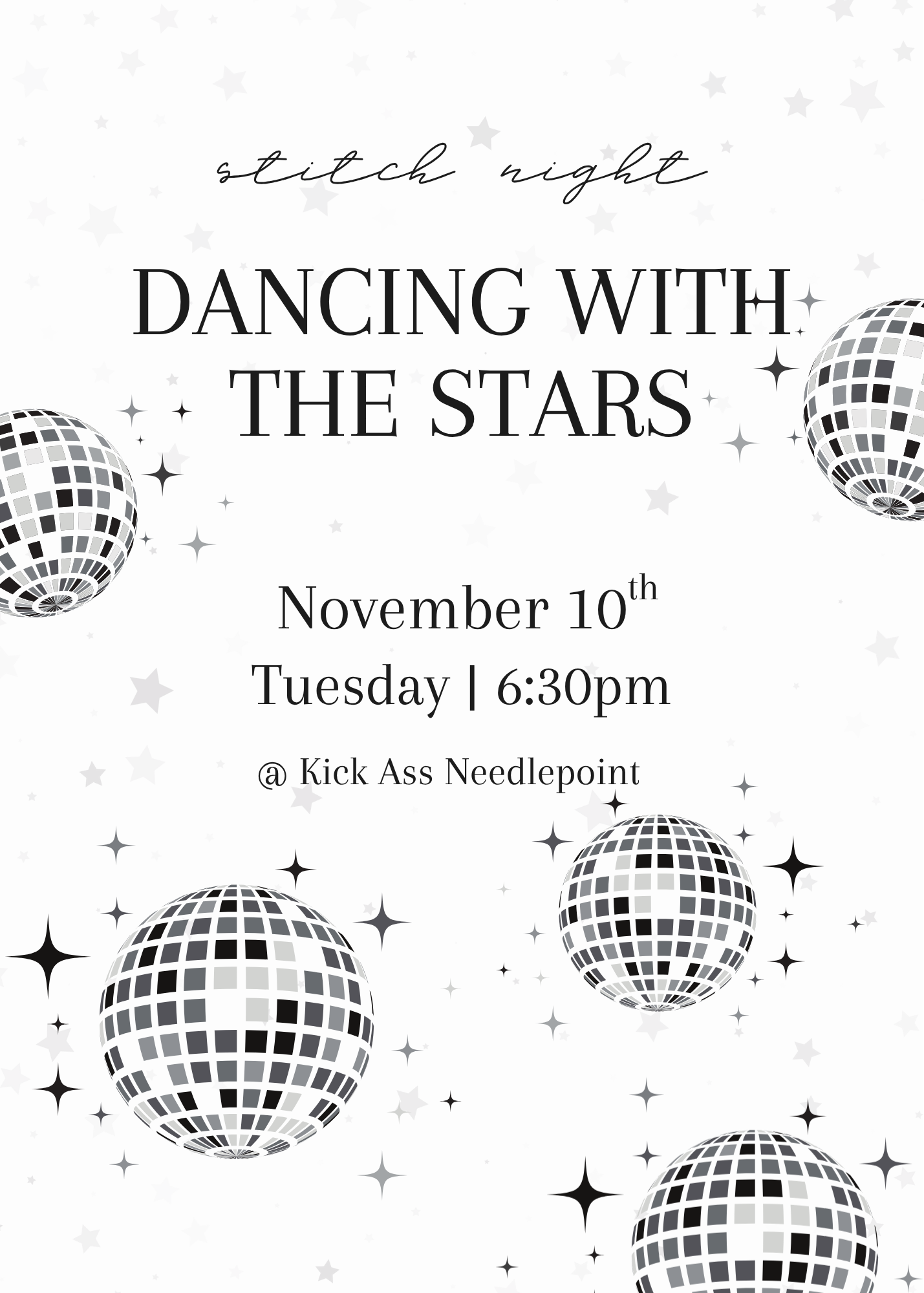 11/10 6:30pm Dancing with the Stars Watch Party