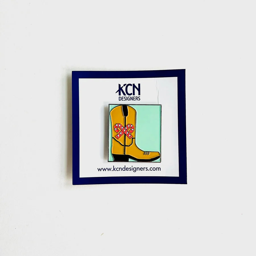 Candy Cane Cowboy Boot Needle Minder