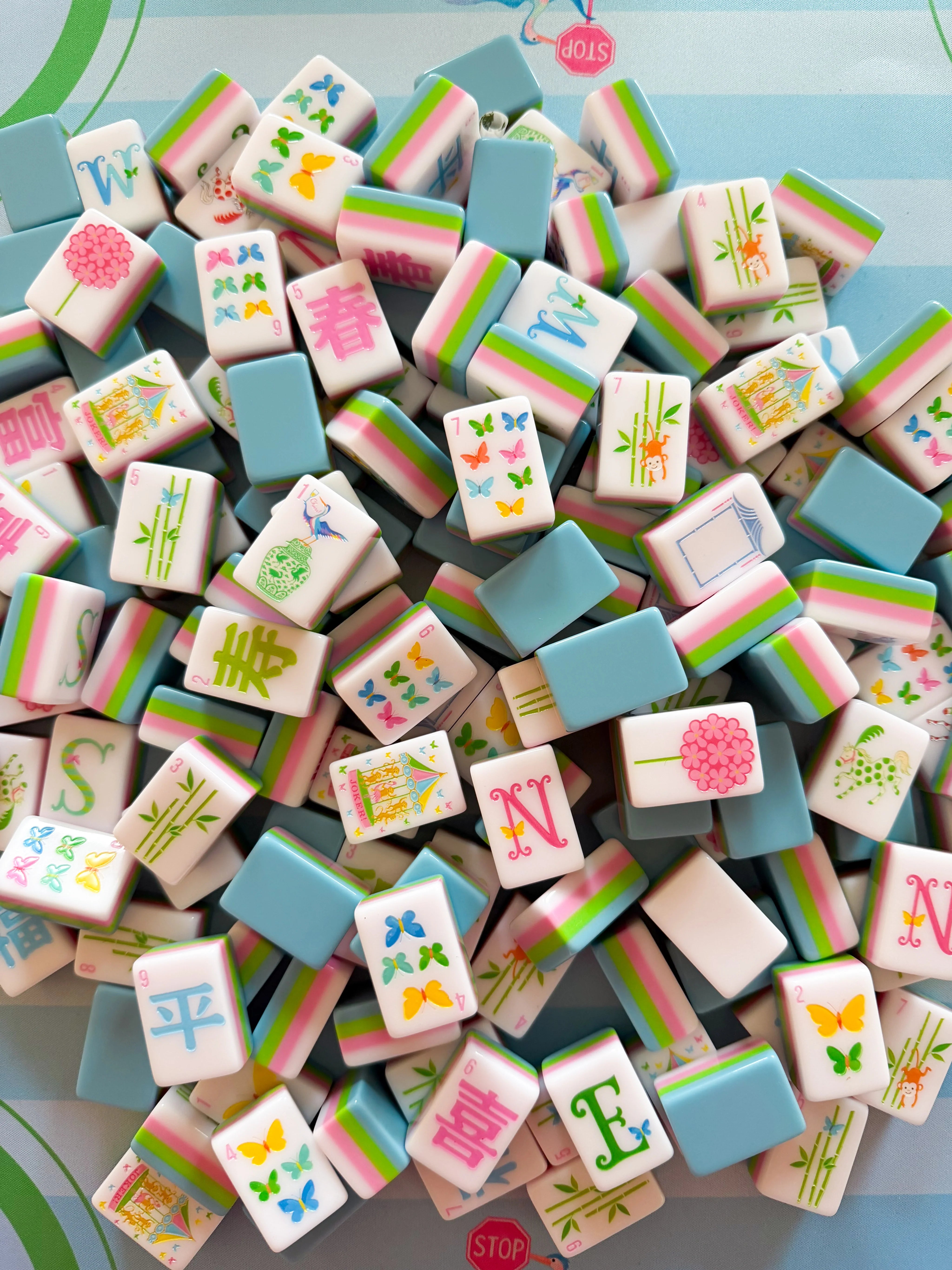 The Everyday Cheer Butterfly Mahjong Tiles