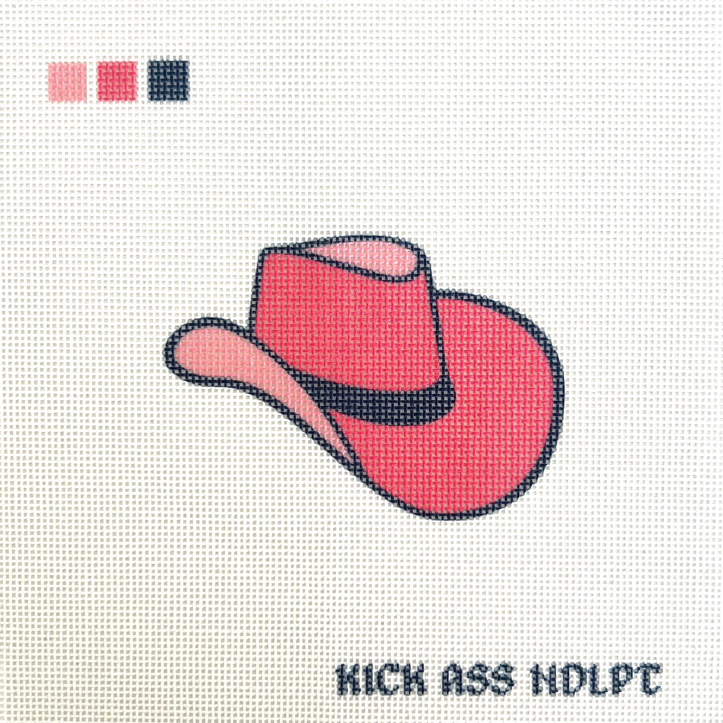 Pink Cowboy Hat Canvas