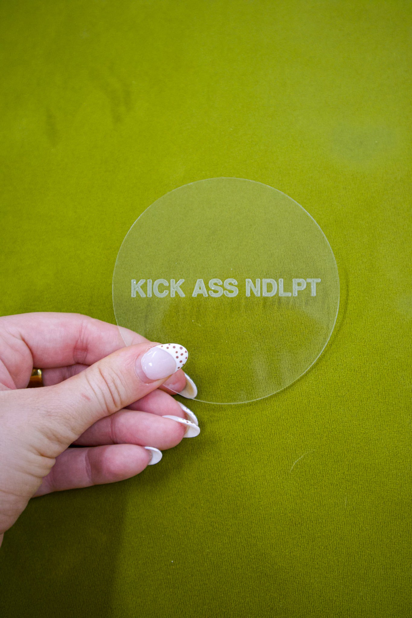 3” Circle Acrylic Stencil