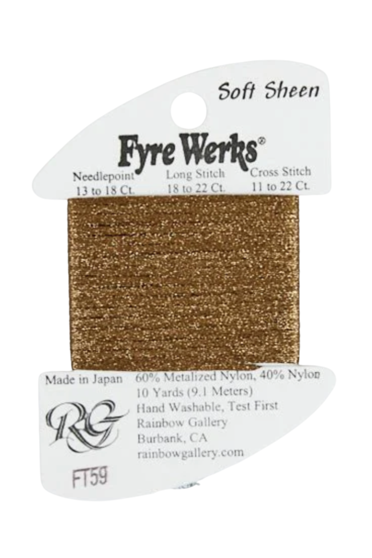 Fyre Werks Soft Sheen FT59 Tawny Gold