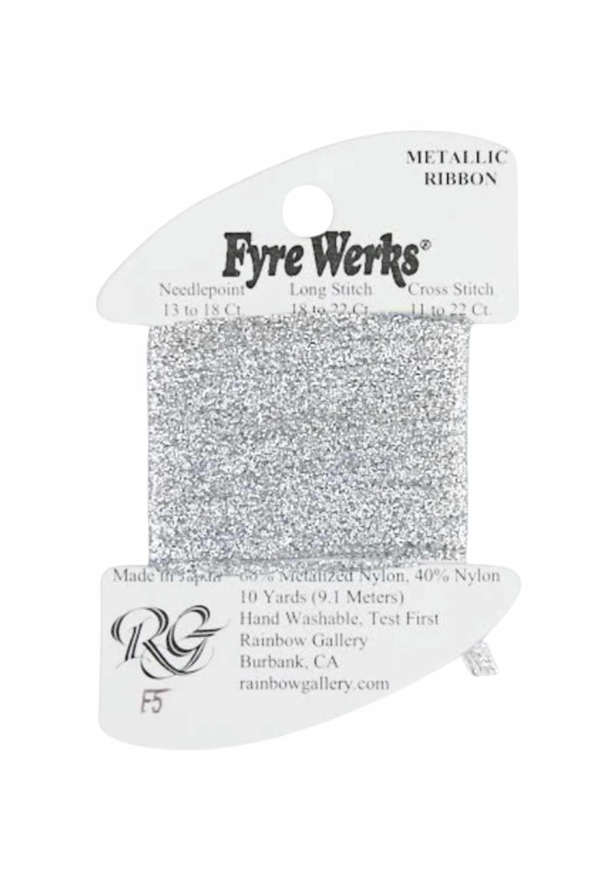 Fyre Werks Metallic Ribbon F5 Silver