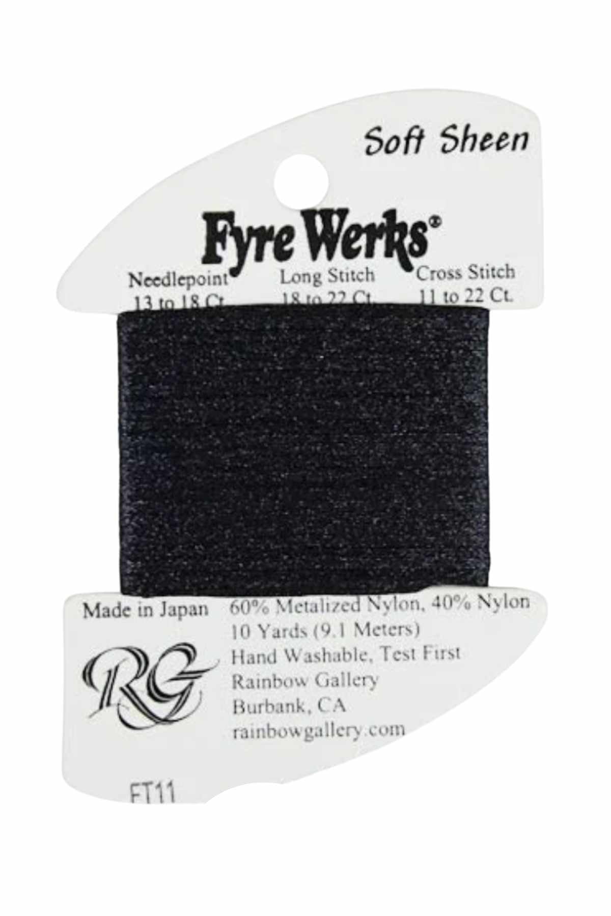 Fyre Werks Soft Sheen FT11 Black