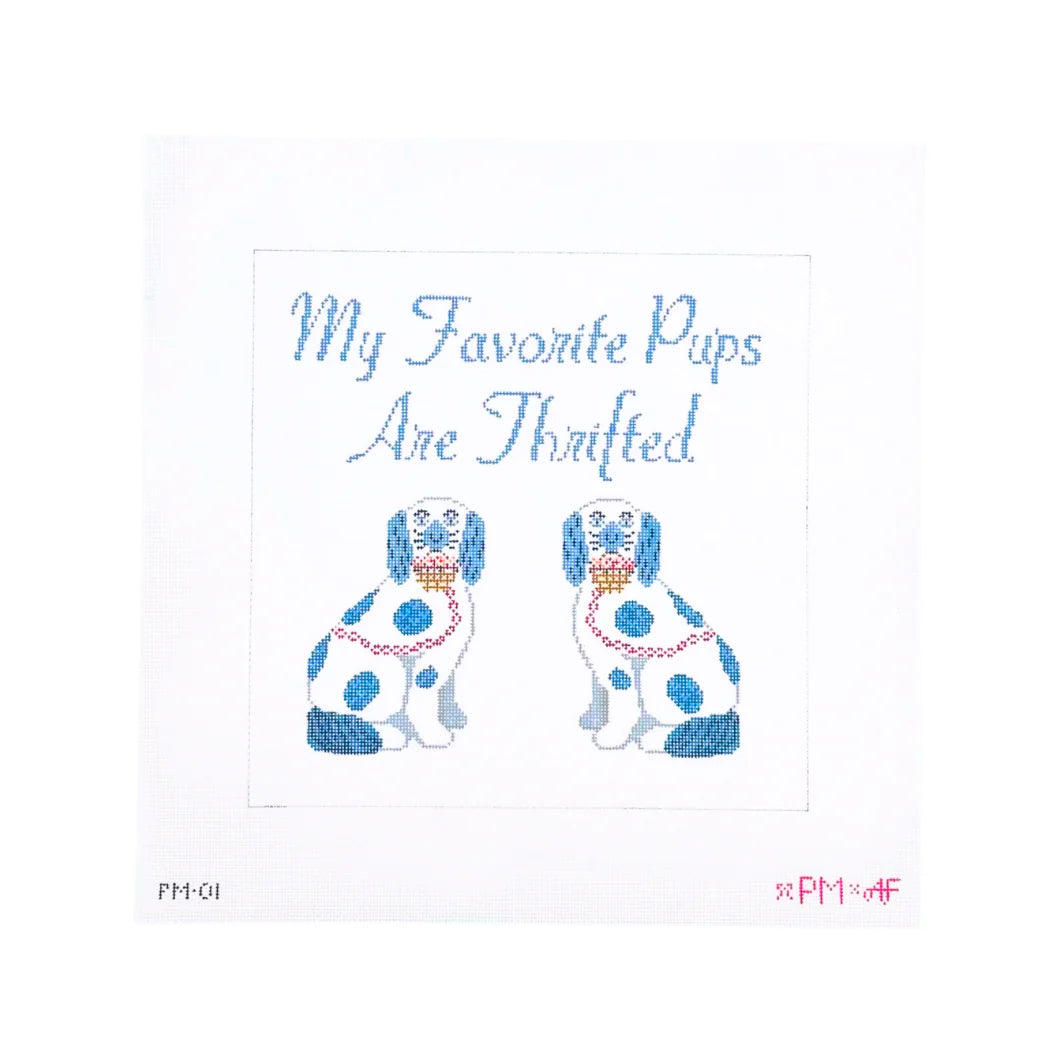 My Favorite Pups are Needlepoint