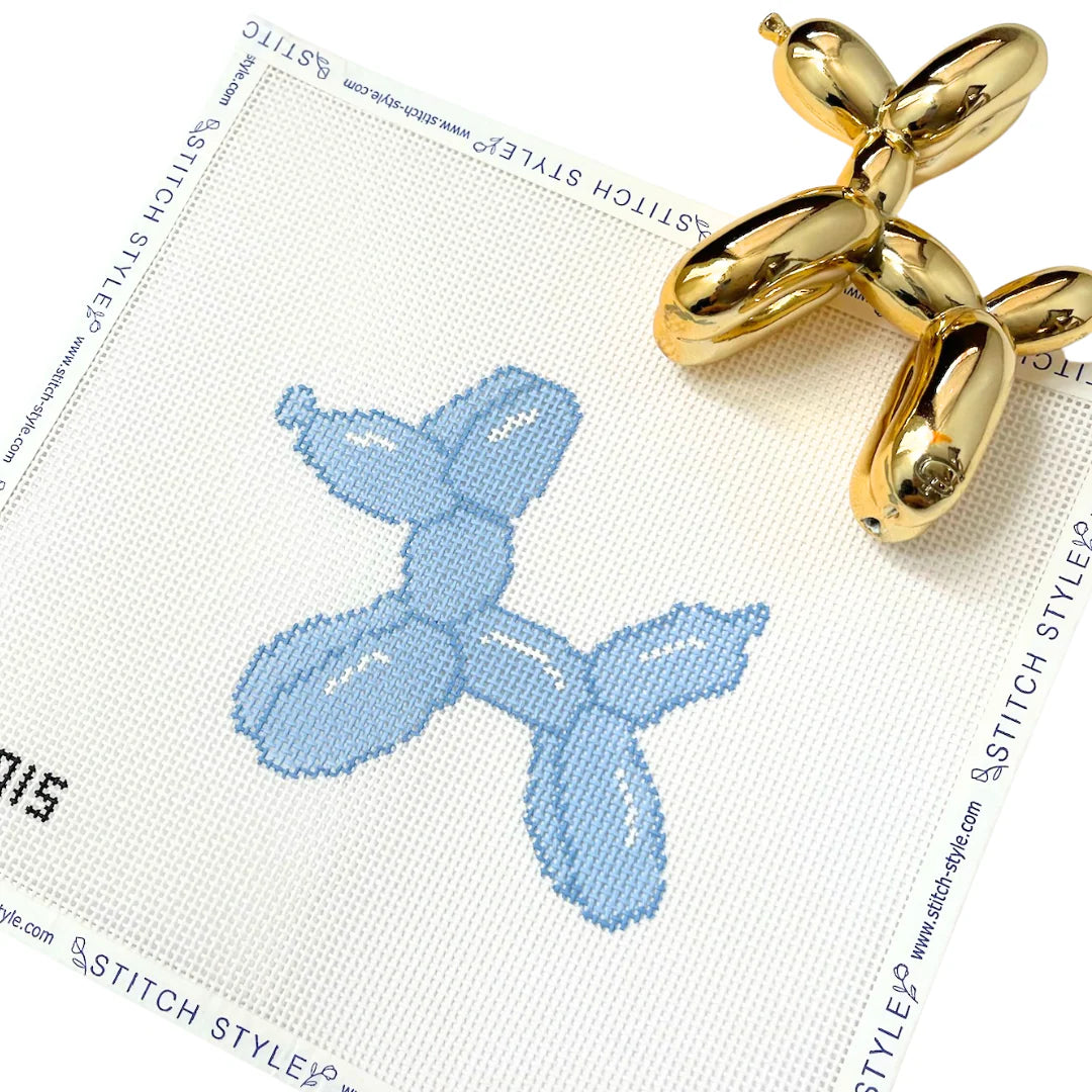 Blue Balloon Animal Canvas