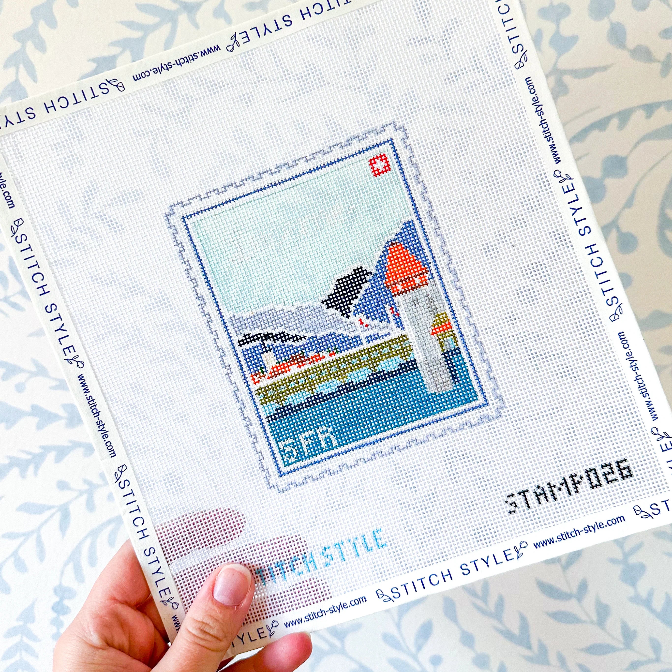 Lucerne Travel Stamp Canvas