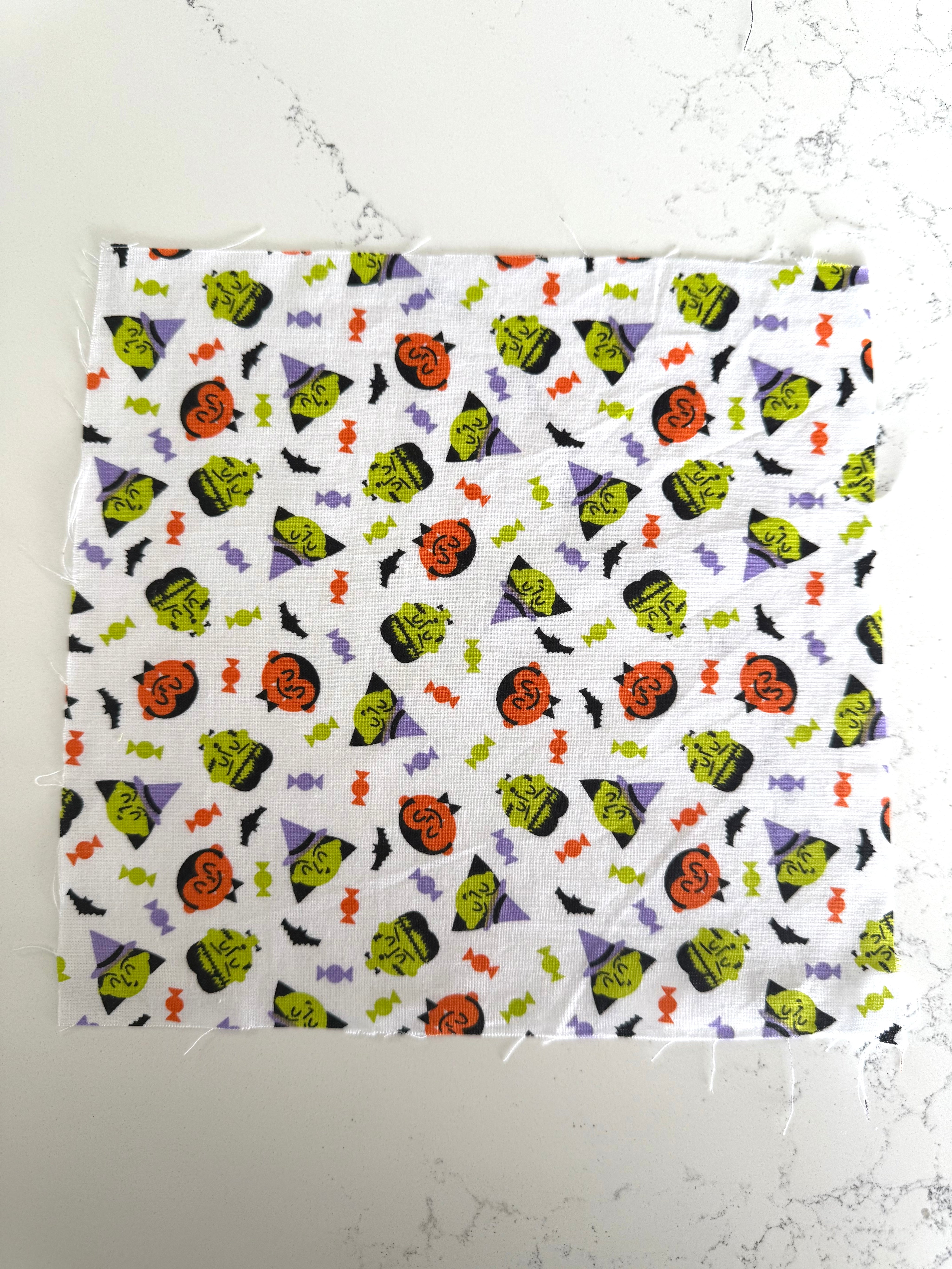 Halloween Icons Print 8x8 Fabric Square