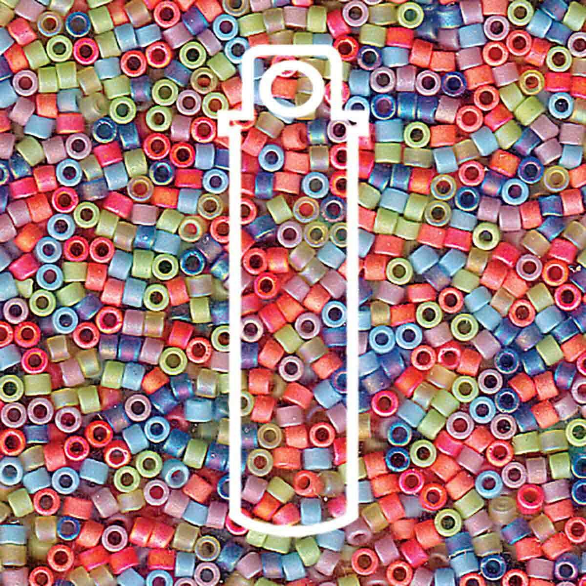 DELICA MIX MATTE RAINBOW AB- APRX 7.2 GM