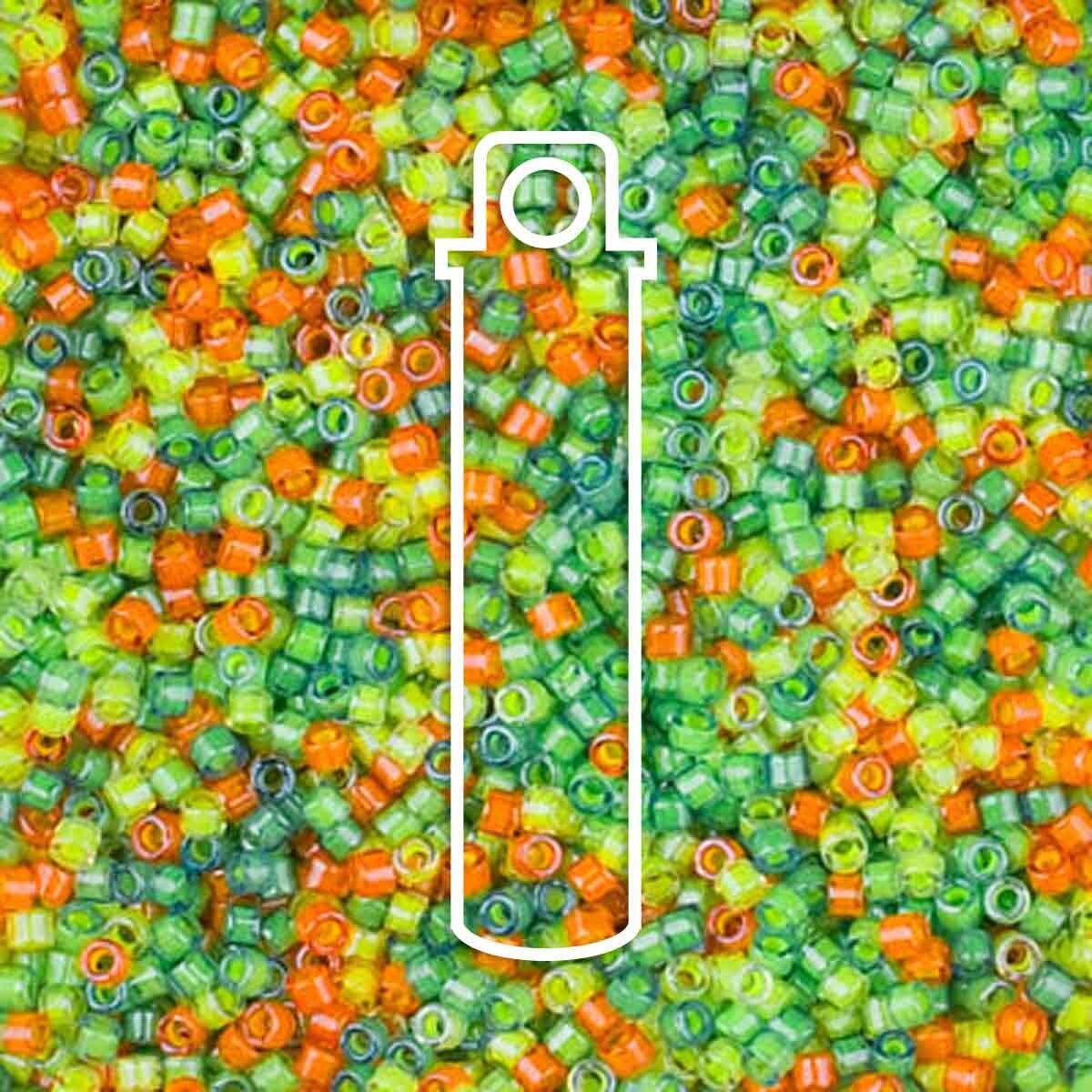 11/0 DELICA LUMINOUS MIX 6 - APPRX 7.2GM