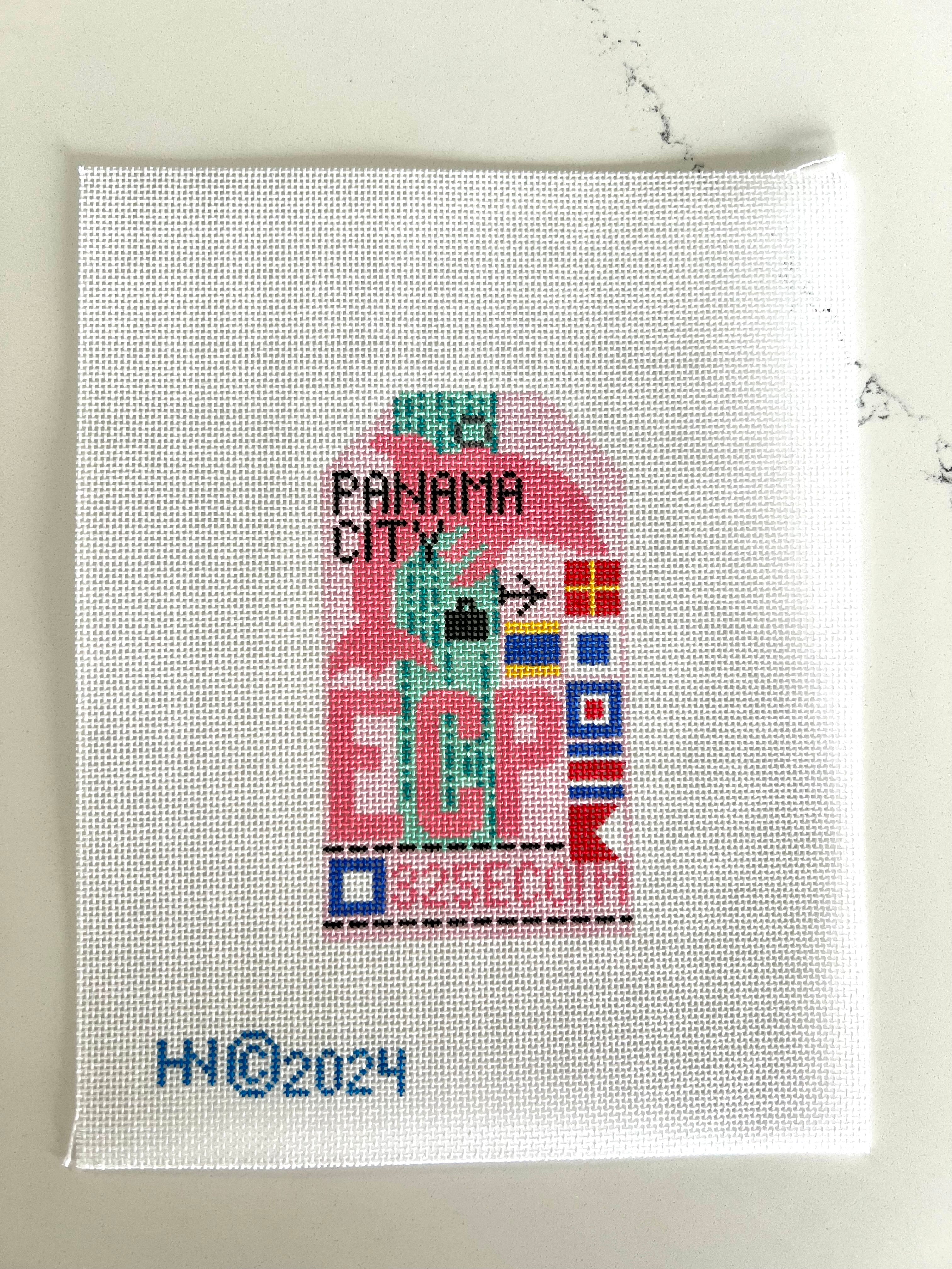 Panama City Beach Florida Travel Tag Canvas