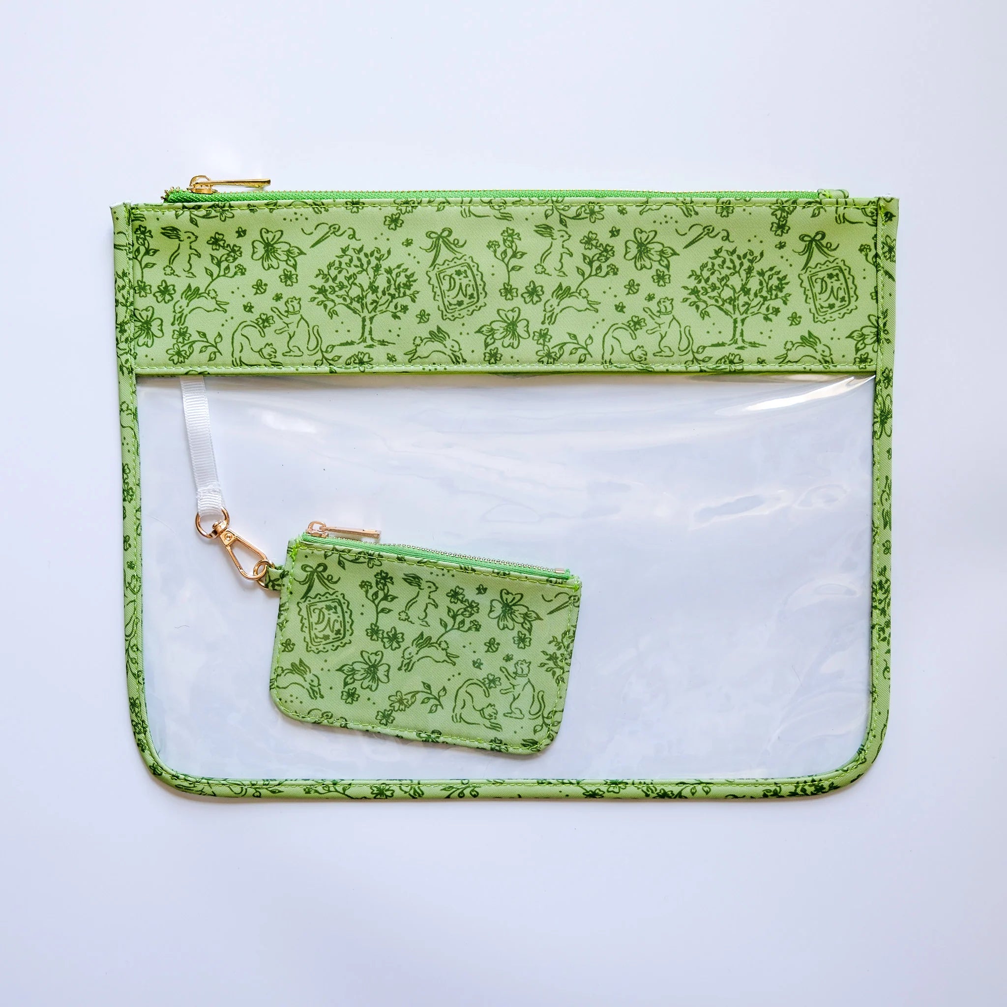 Signature Toile Project Bag - Lily Pad