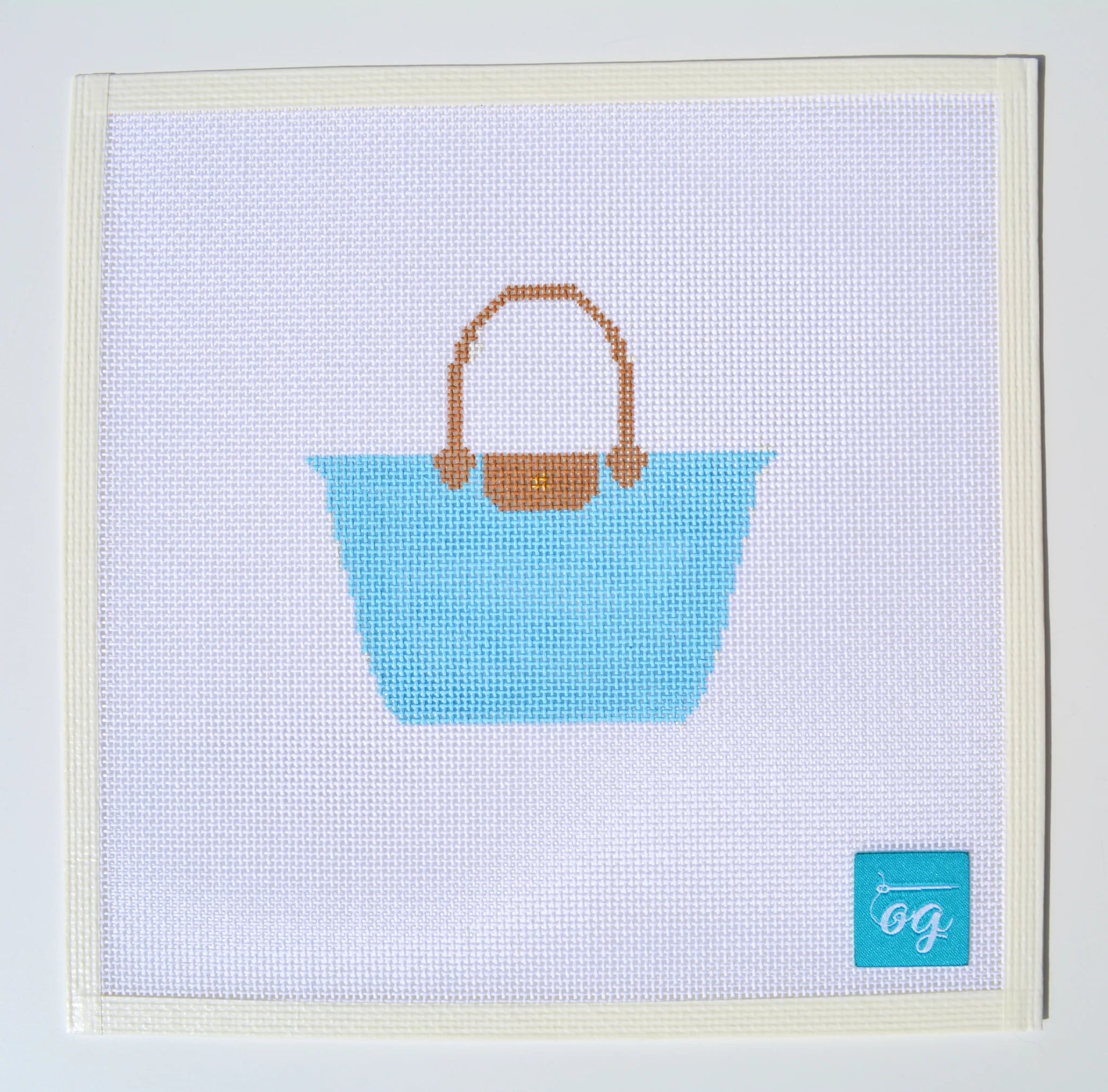 Tote Bag Light Blue Canvas