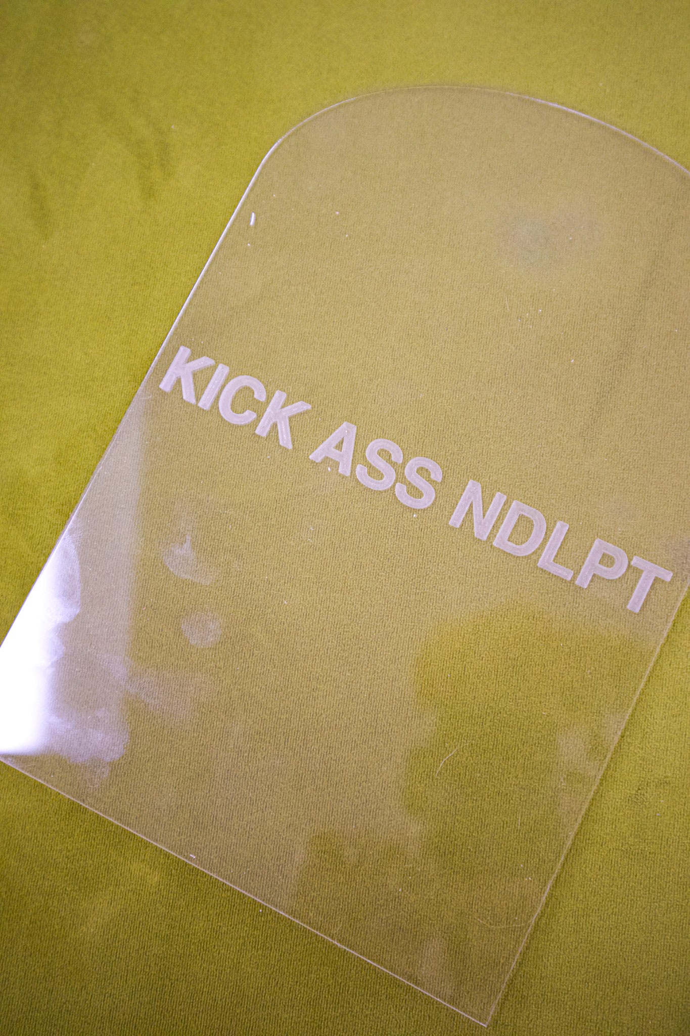 6” Stand Up Arch Acrylic Stencil - 6” Wide, 9” Tall