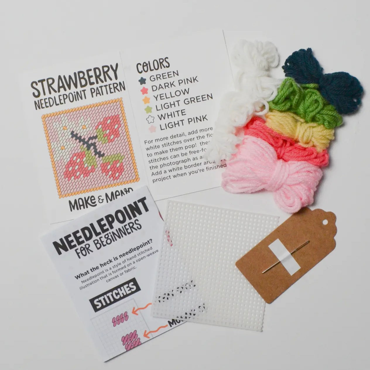 Strawberries Needlepoint Kit