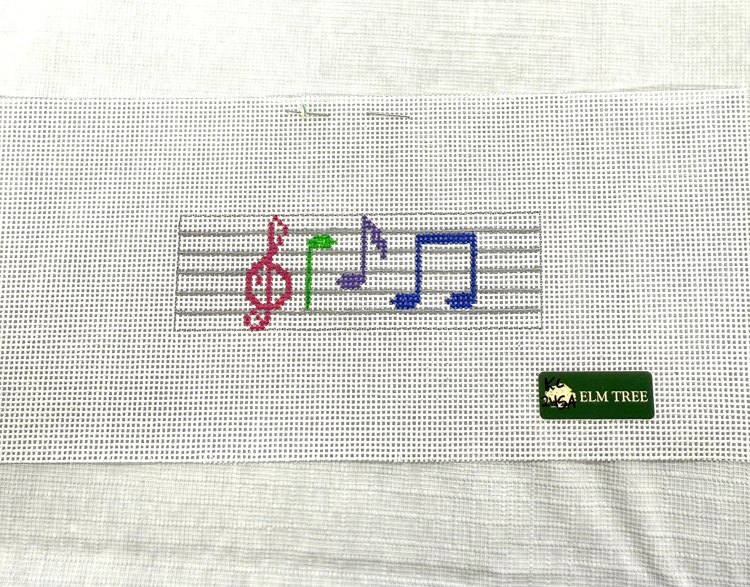 Music Notes - Colorful Keychain Canvas