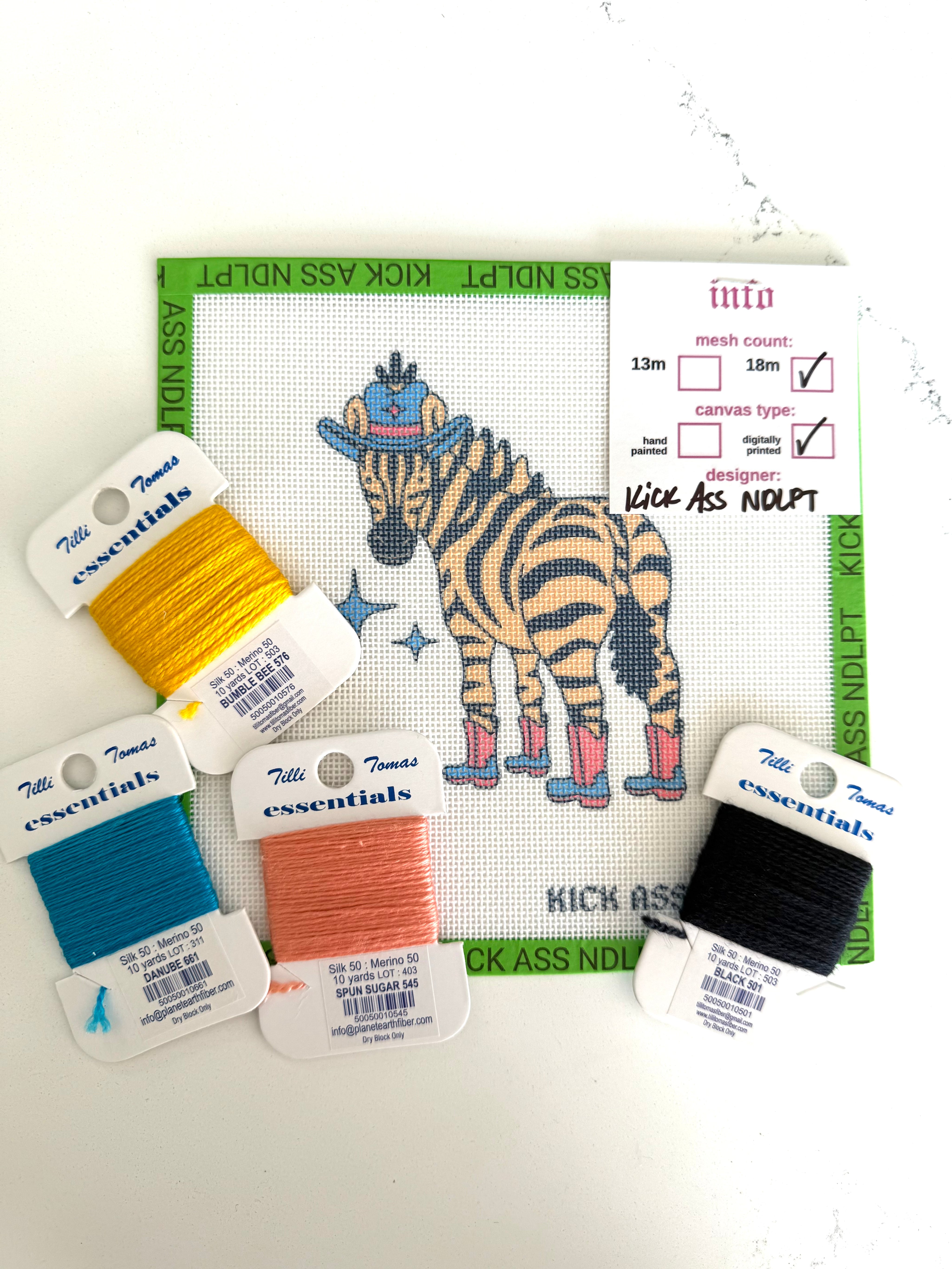 Ed the Zebra Canvas