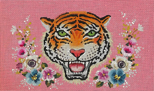 Tiger Face Canvas 12x7