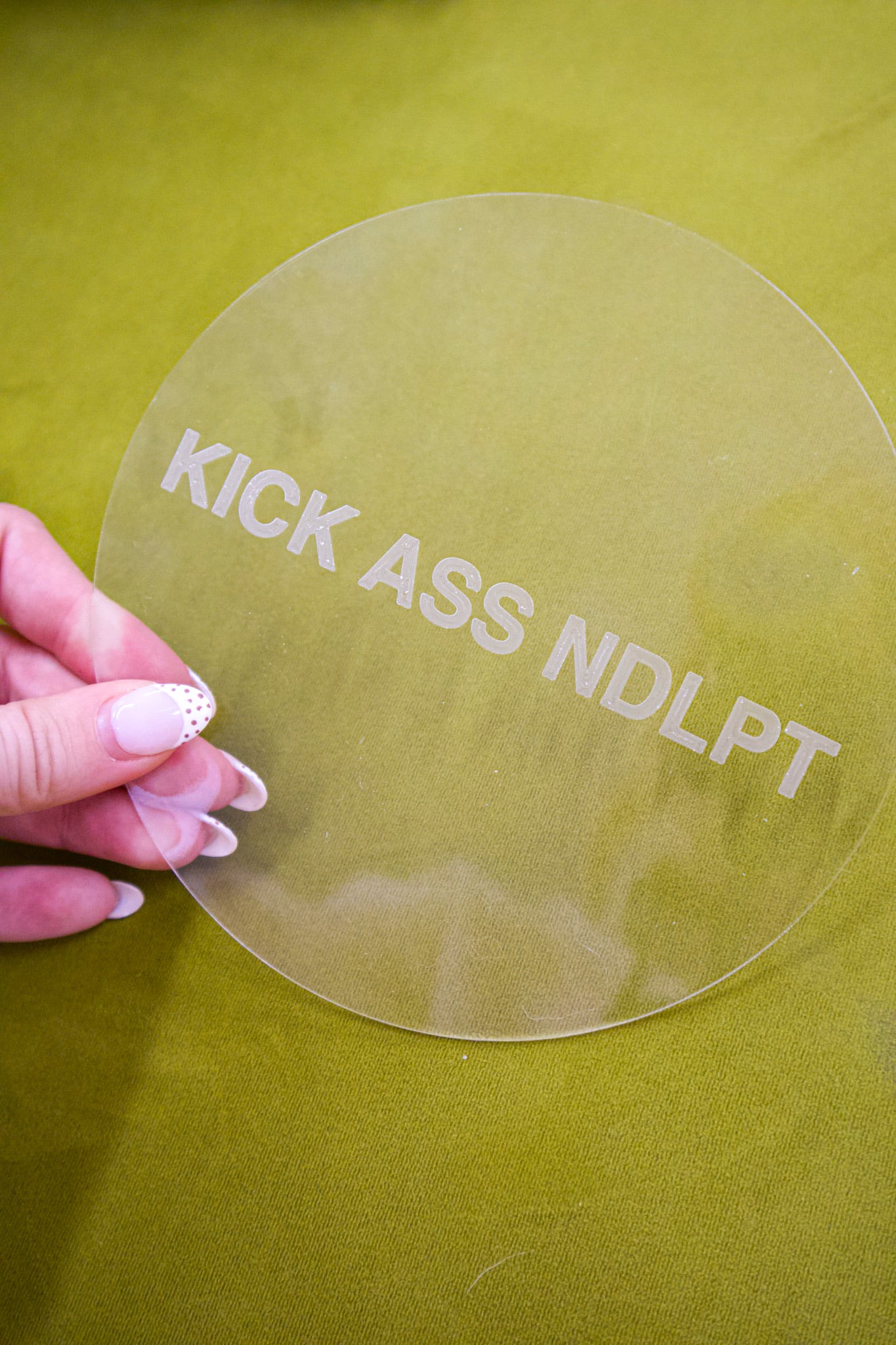 6” Circle Acrylic Stencil