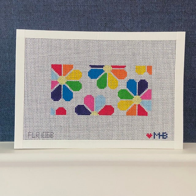 Rainbow Flower Power Canvas