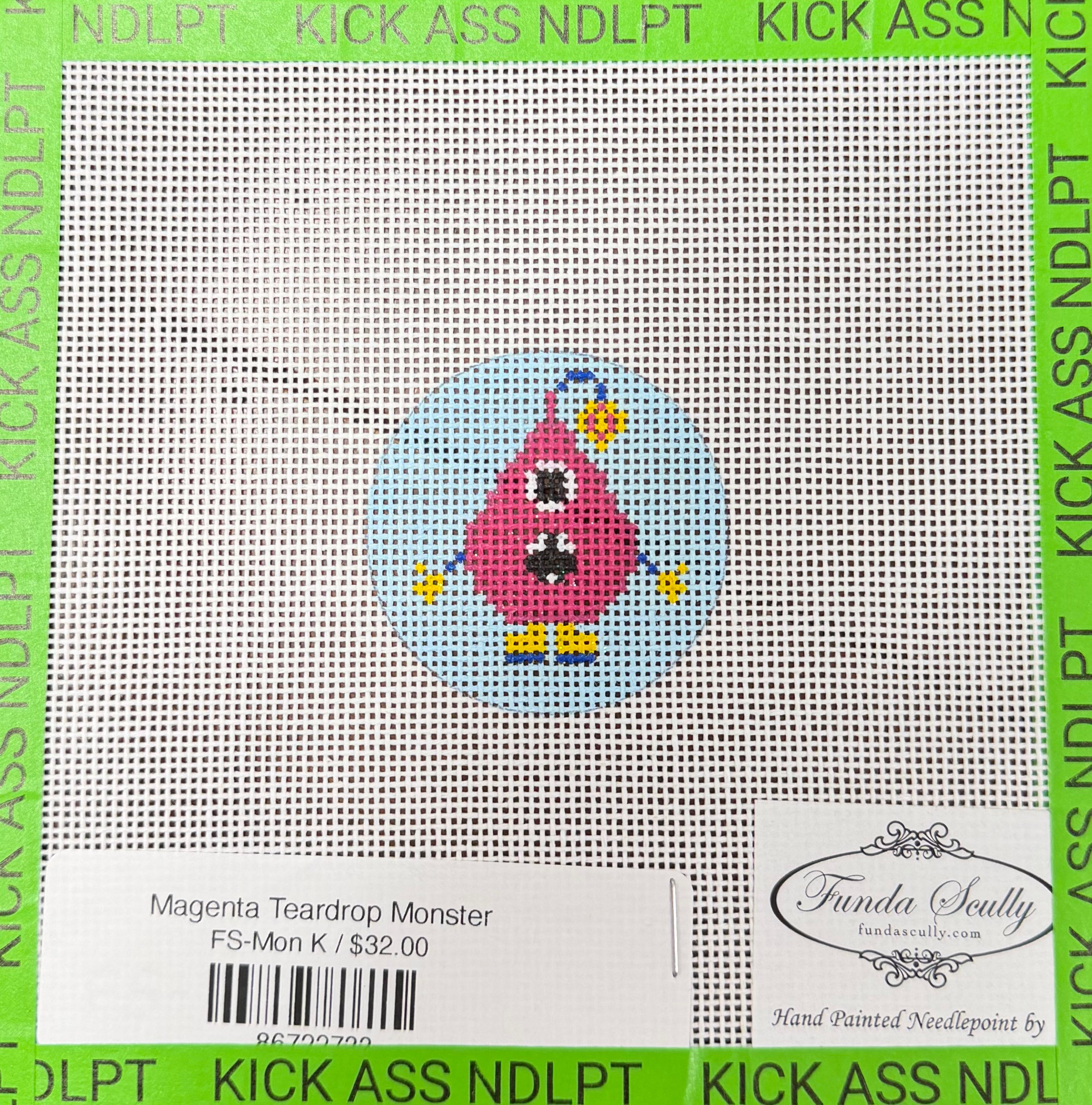 Magenta Teardrop Monster