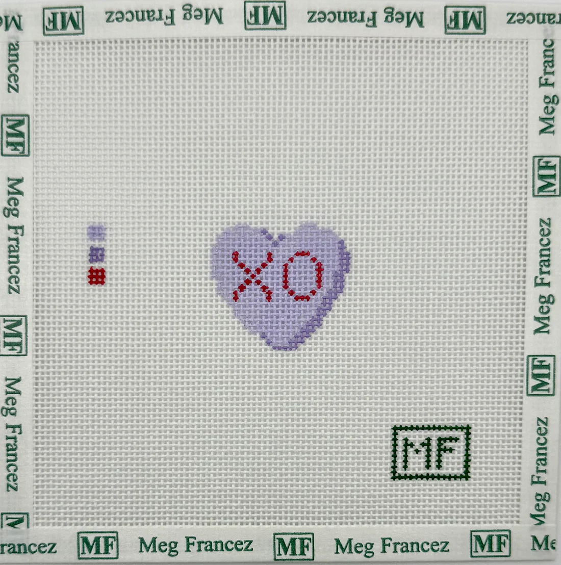 Lavender Heart Mini Canvas
