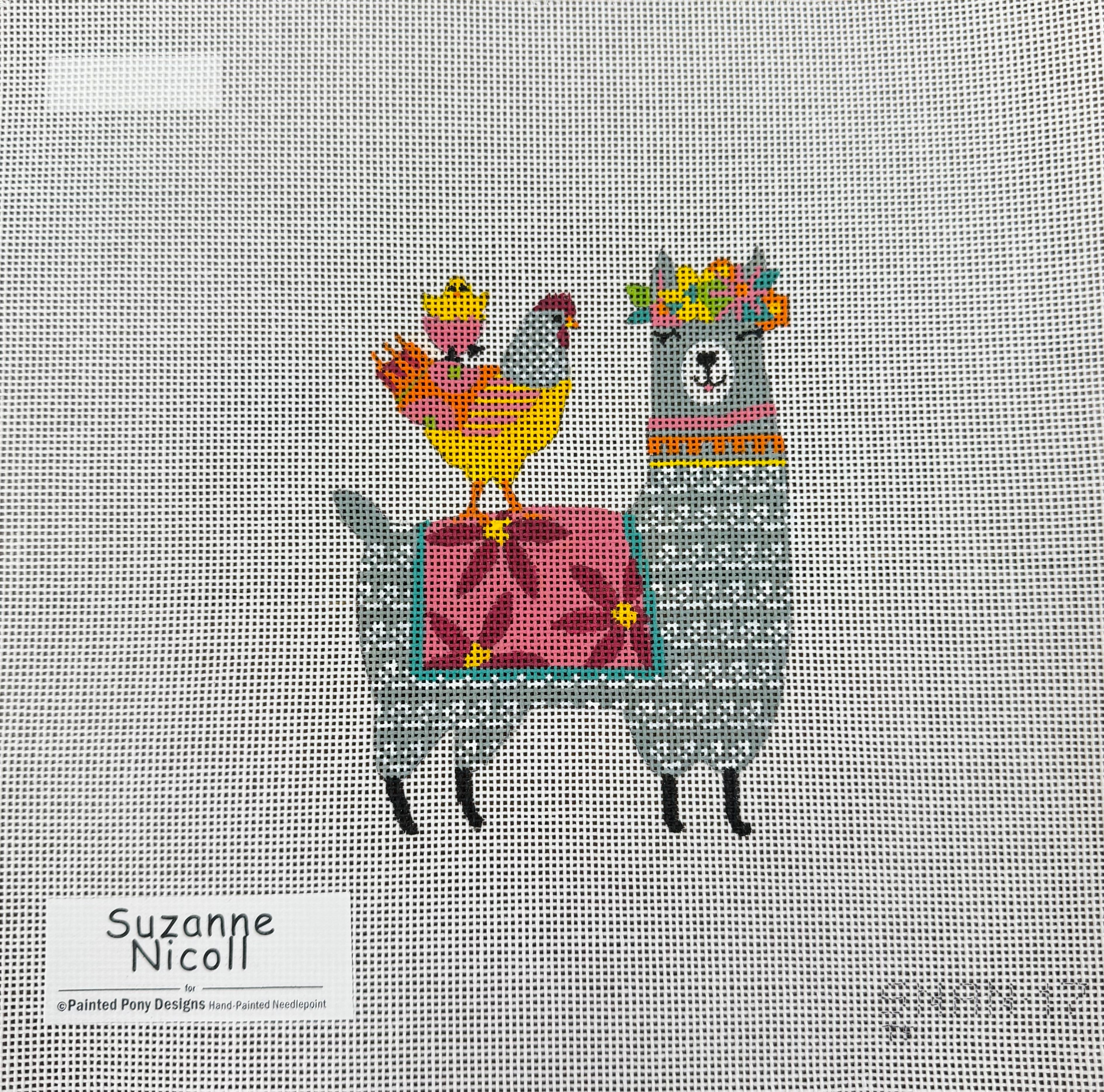 Fiesta Llama Canvas