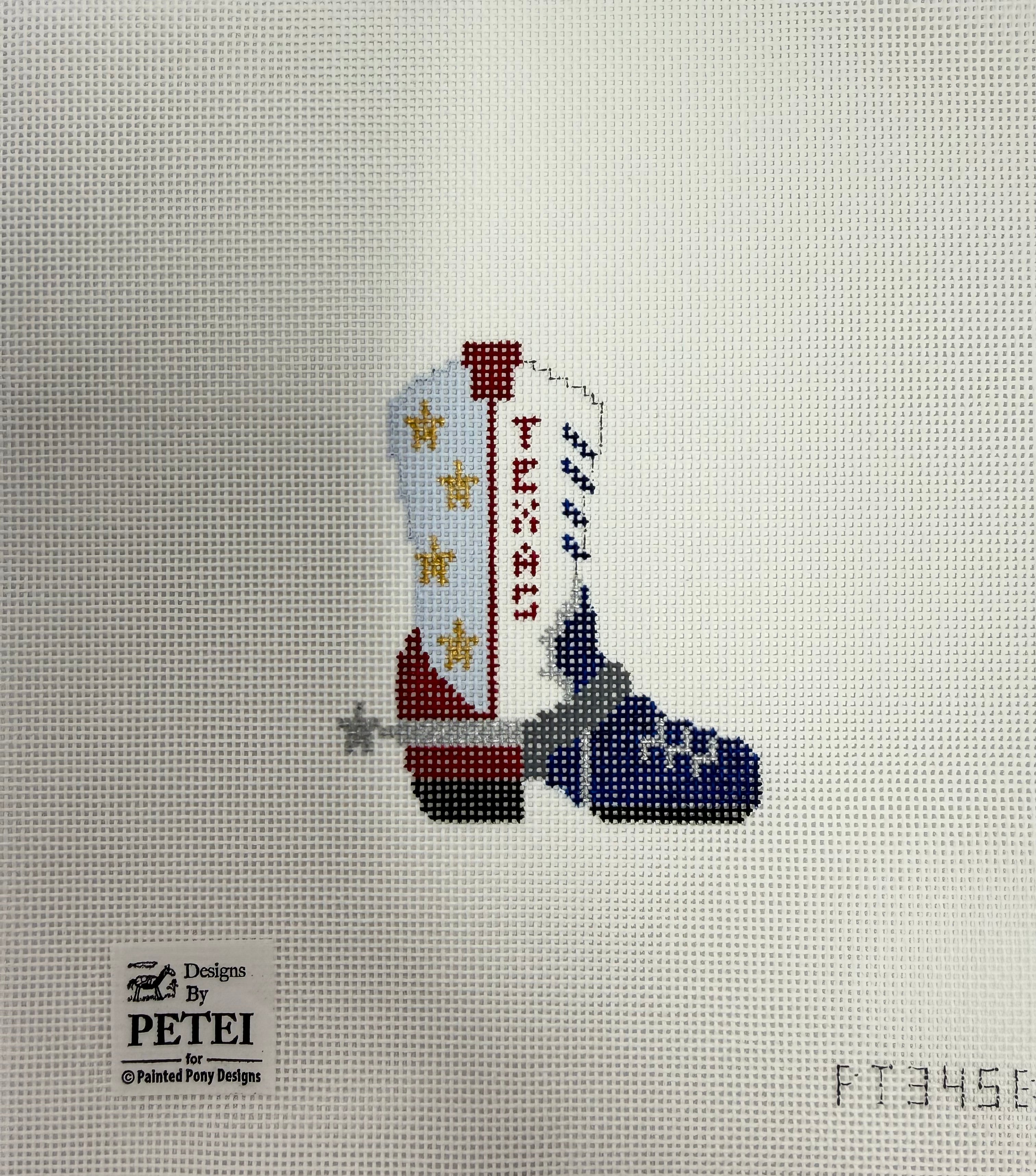 Mini Texas Boot Canvas