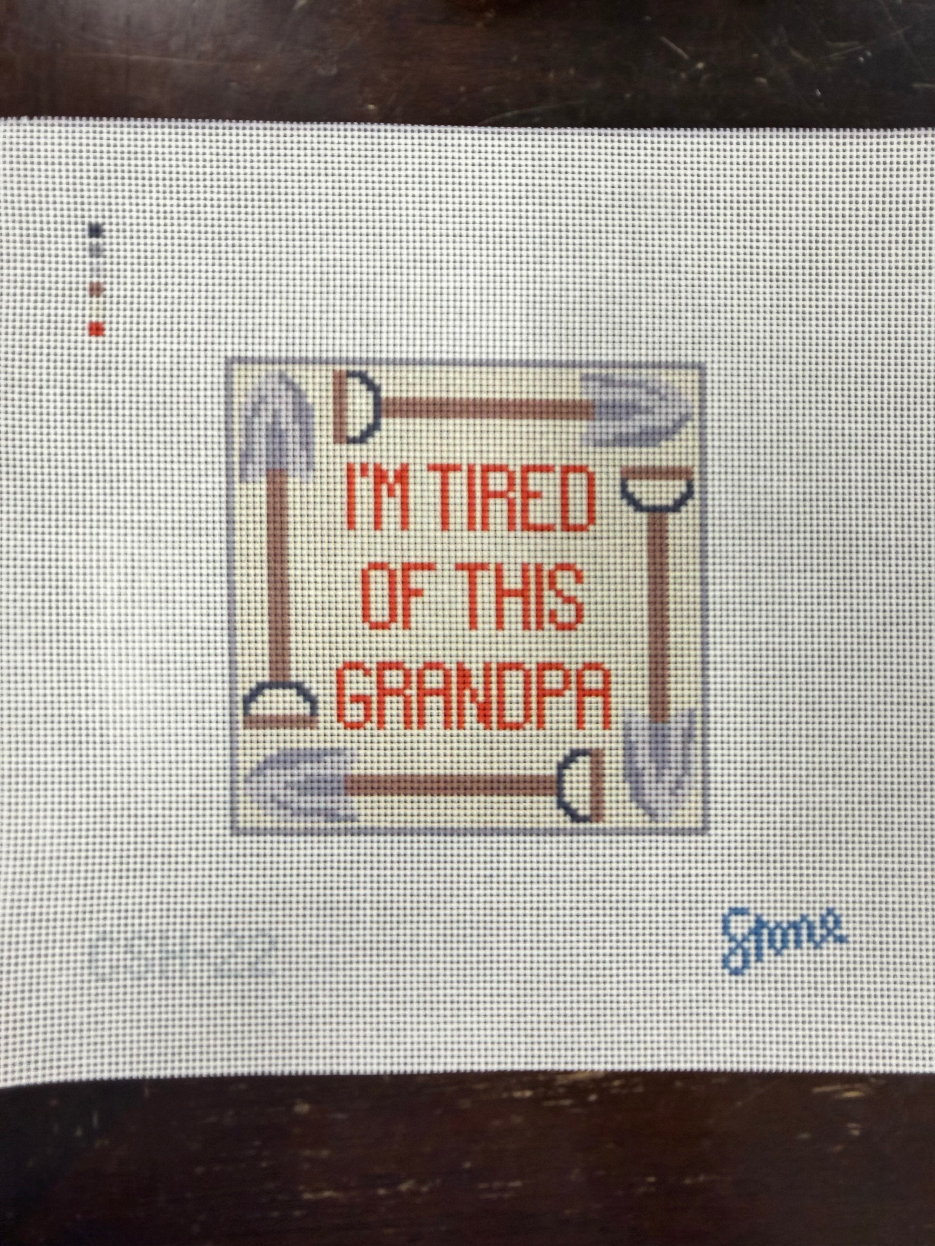 I'm Tired Coaster Canvas