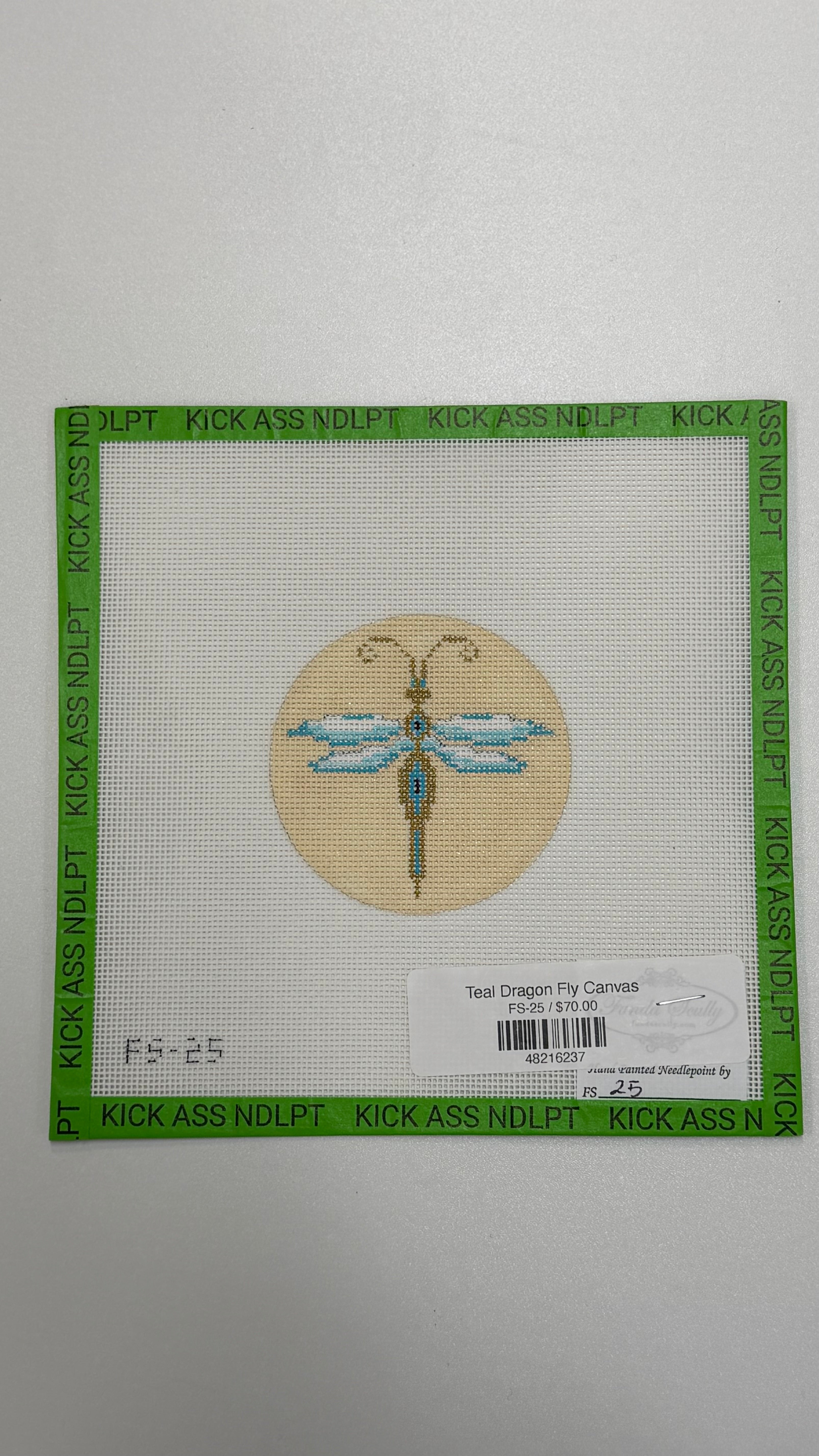 Teal Dragon Fly Canvas