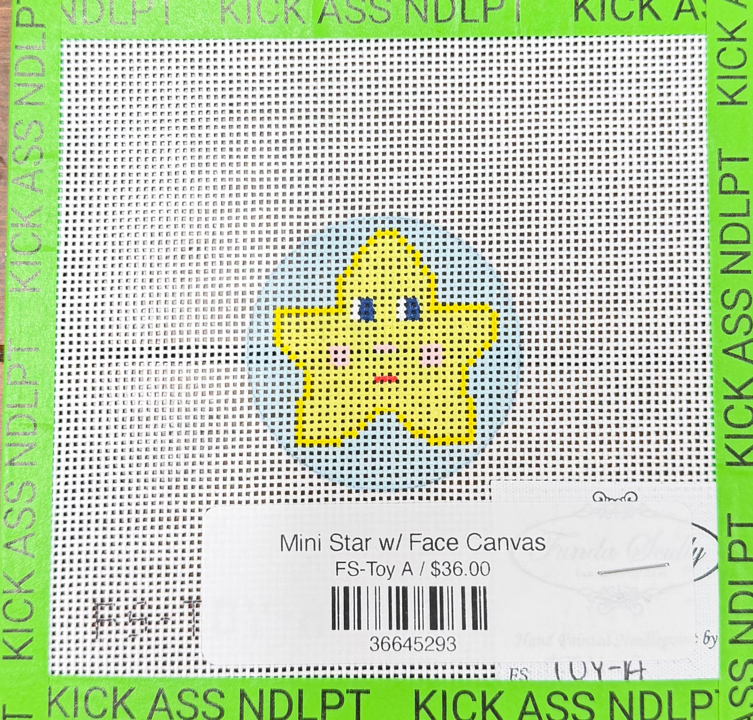 Mini Star w/ Face Canvas