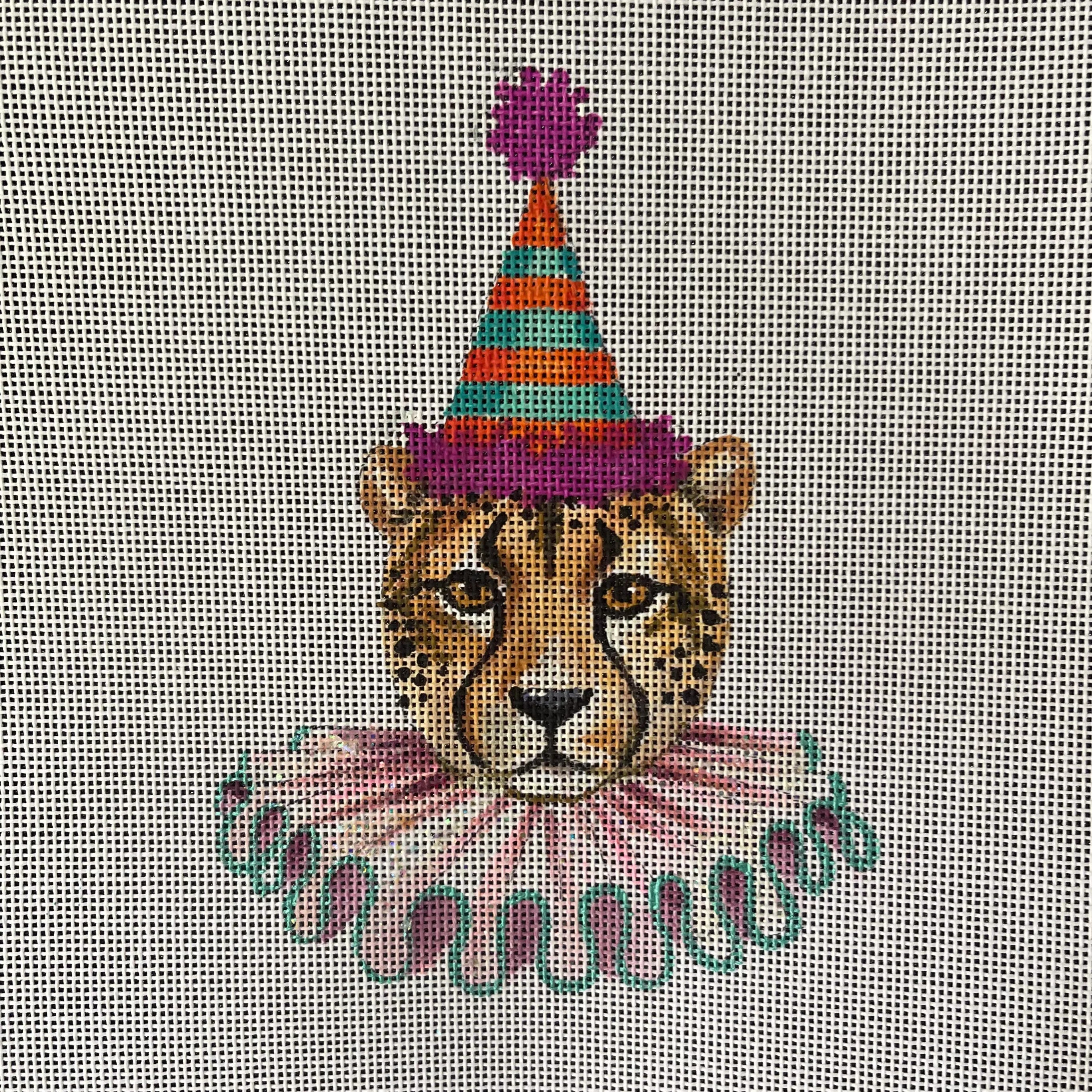 Tiger Party Hat Canvas