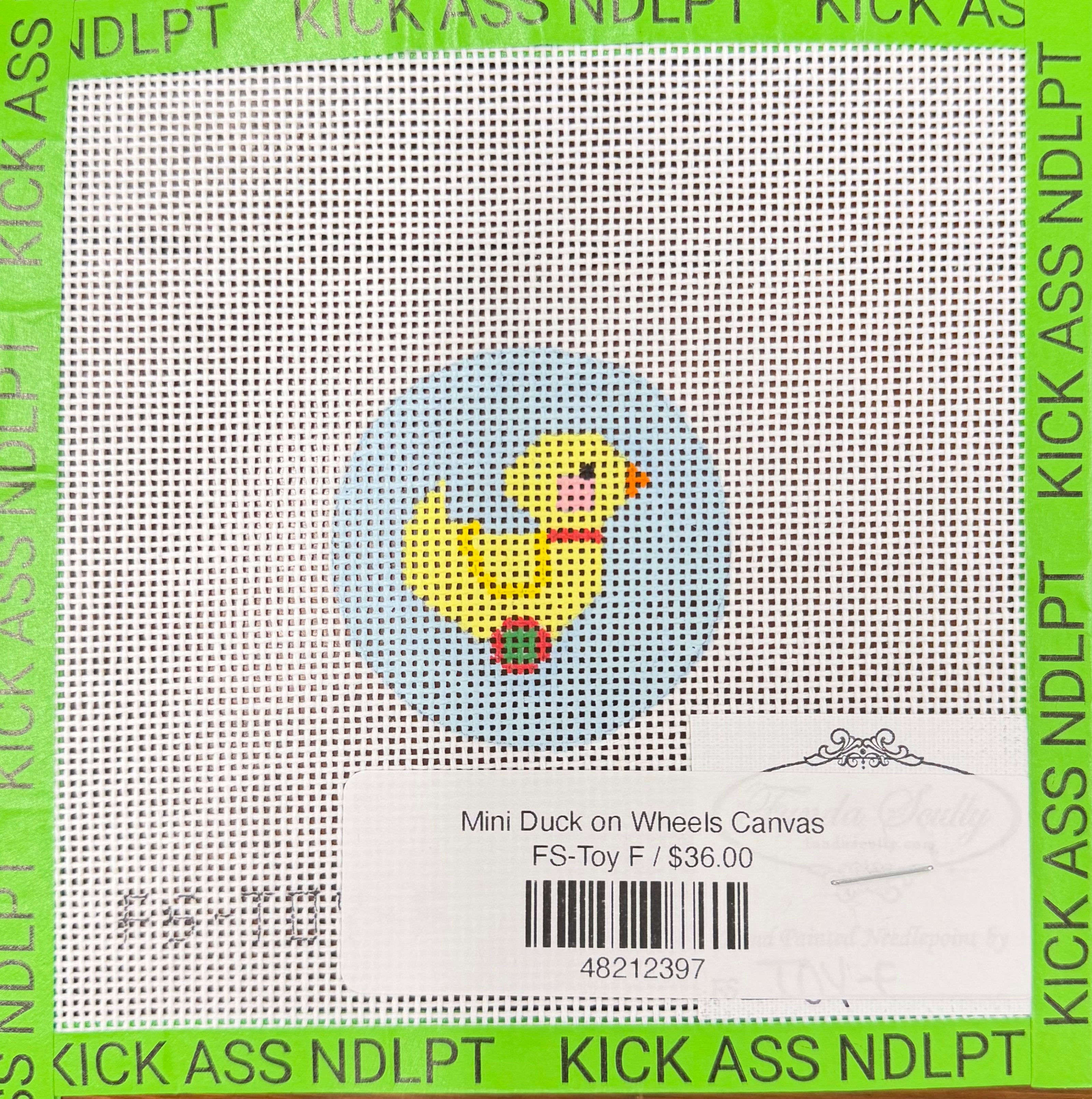 Mini Duck on Wheels Canvas