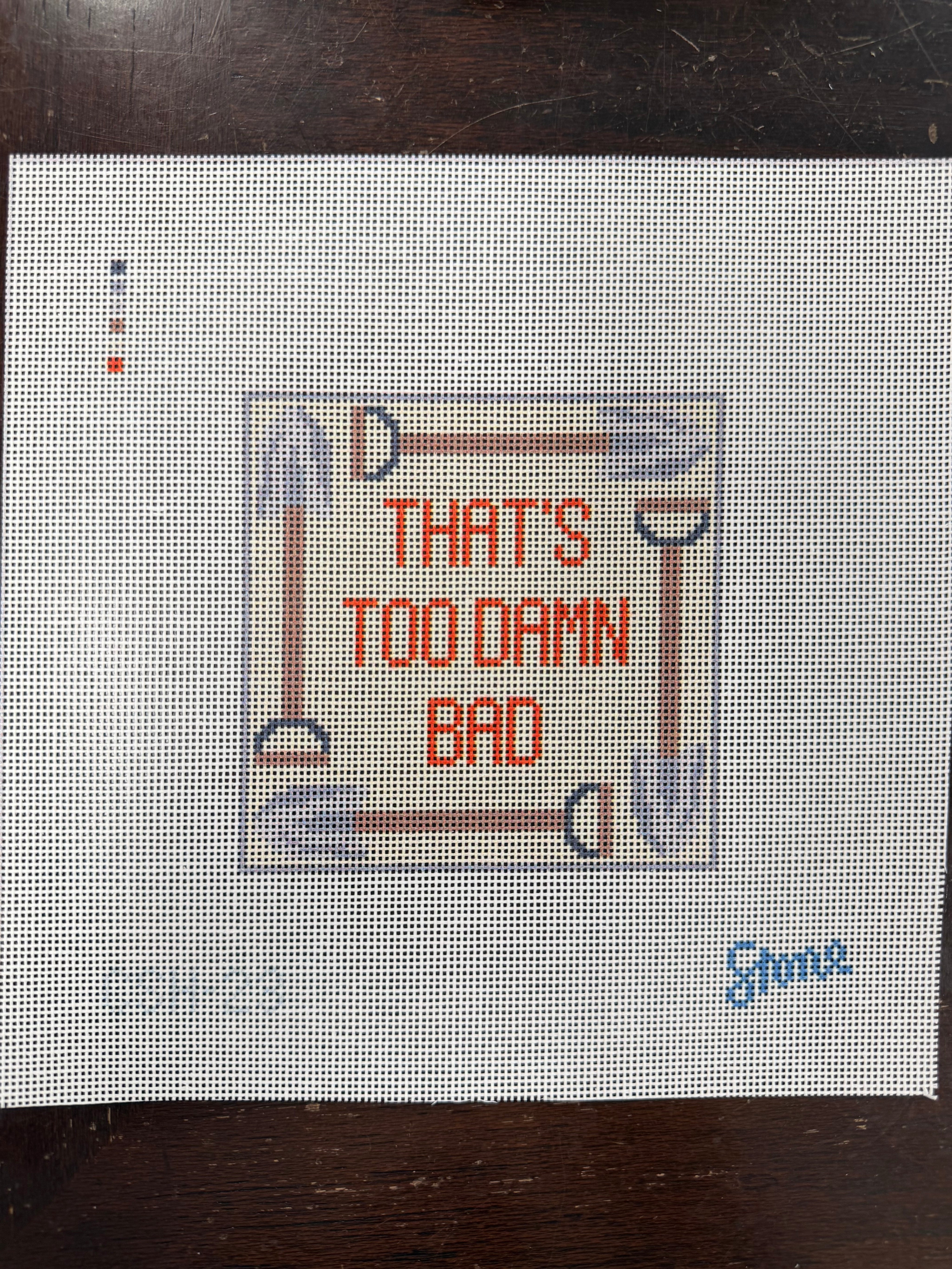 That's Too Bad Coaster Canvas