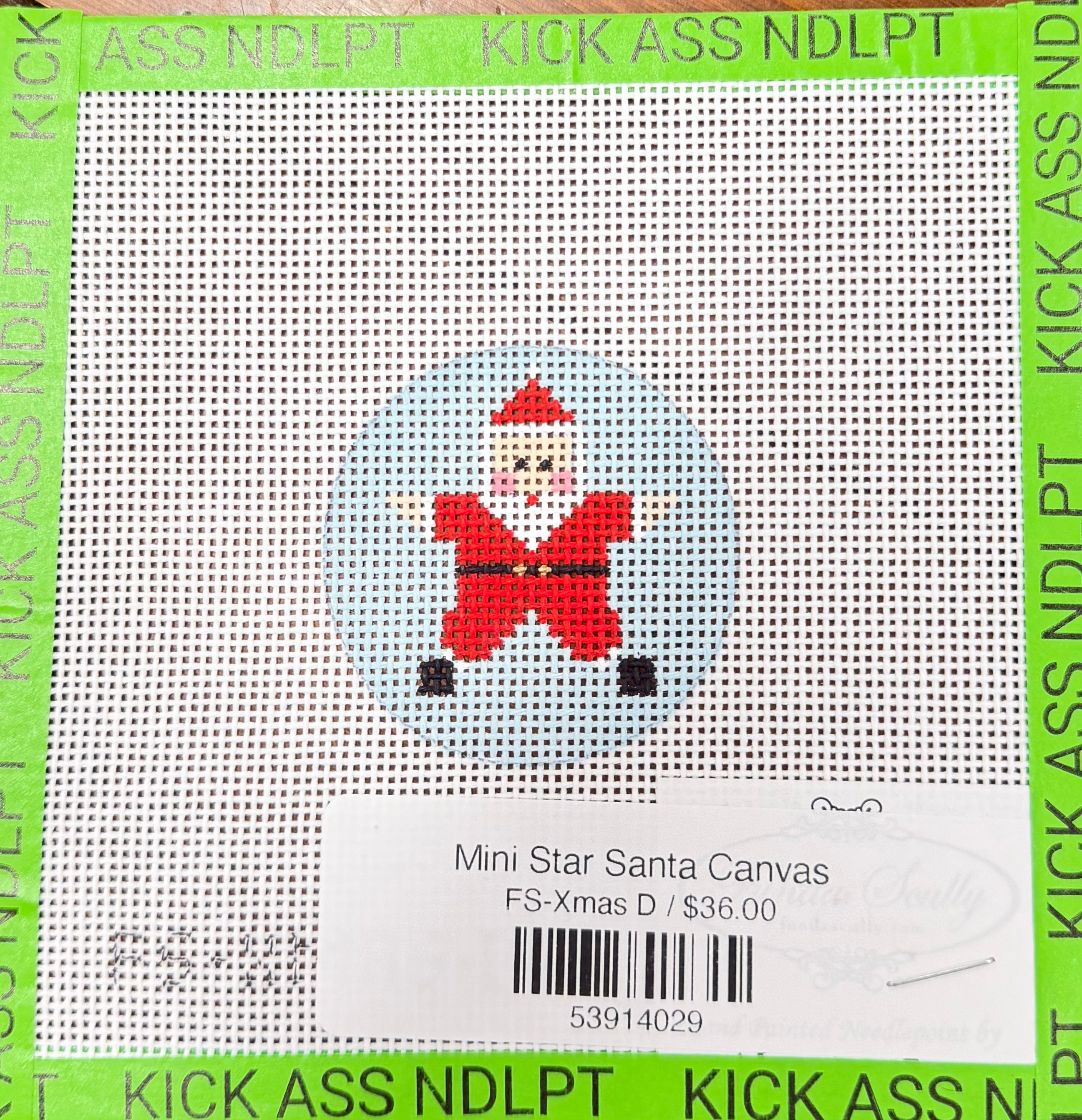 Mini Star Santa Canvas