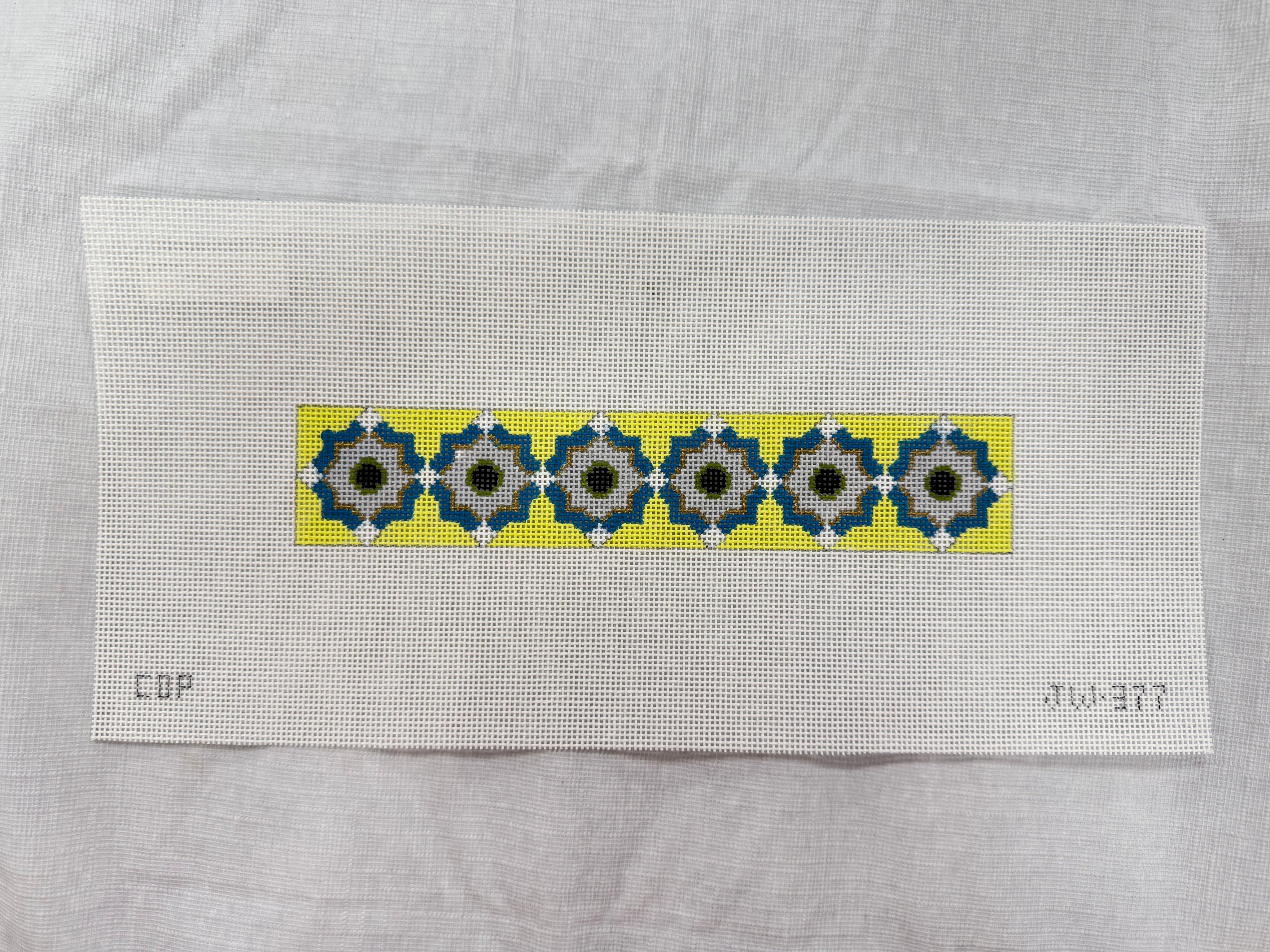 Yellow Geometric Cuff Canvas