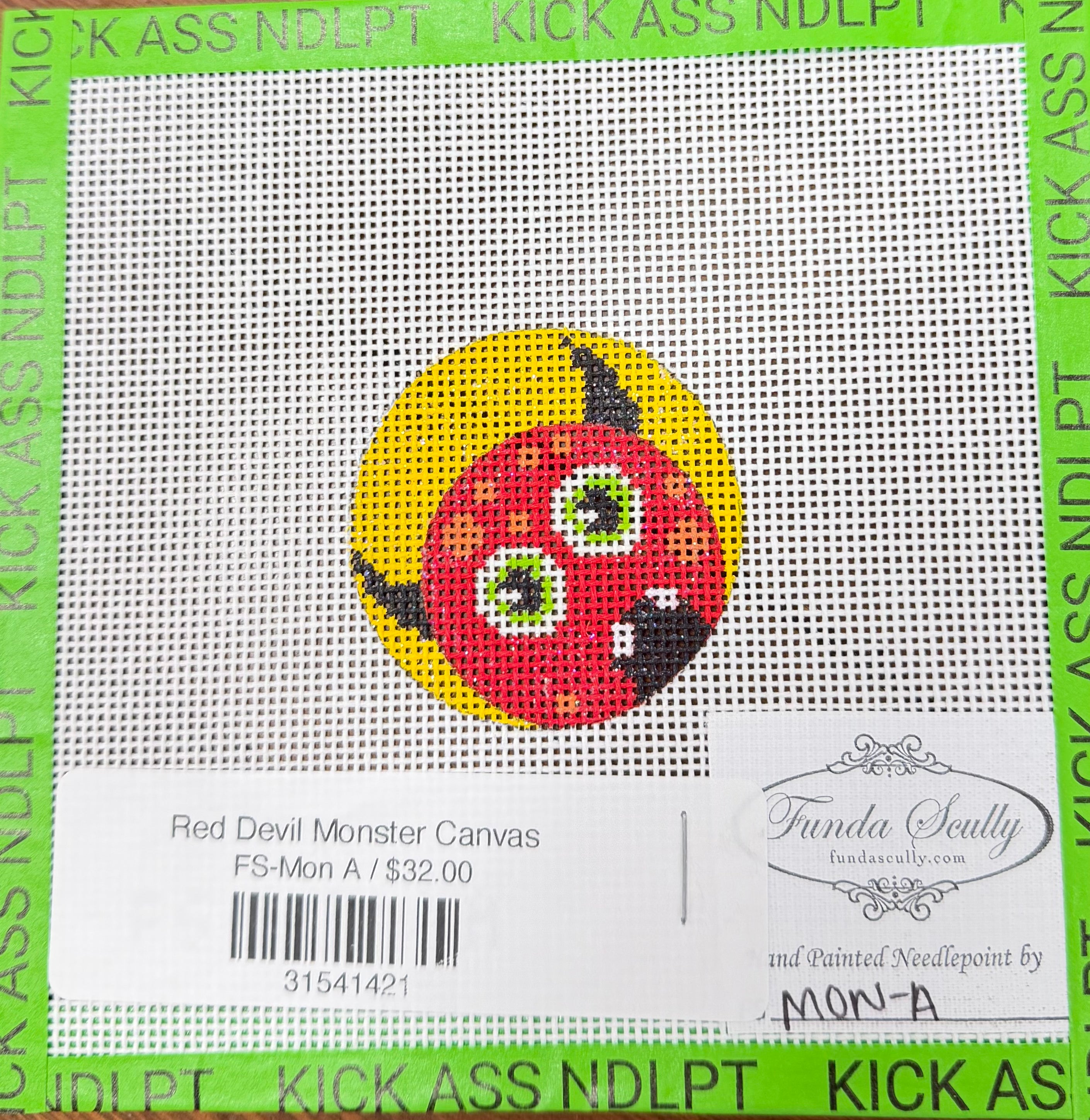 Red Devil Monster Canvas