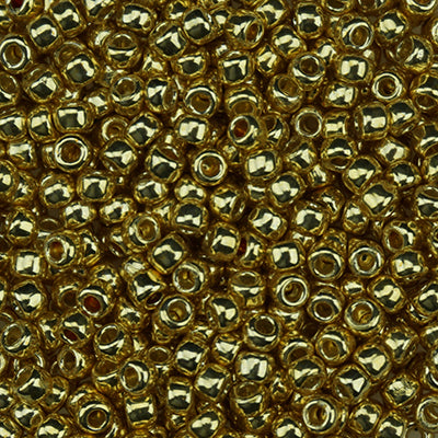Size 11 Galvanized #471 Gold Beads