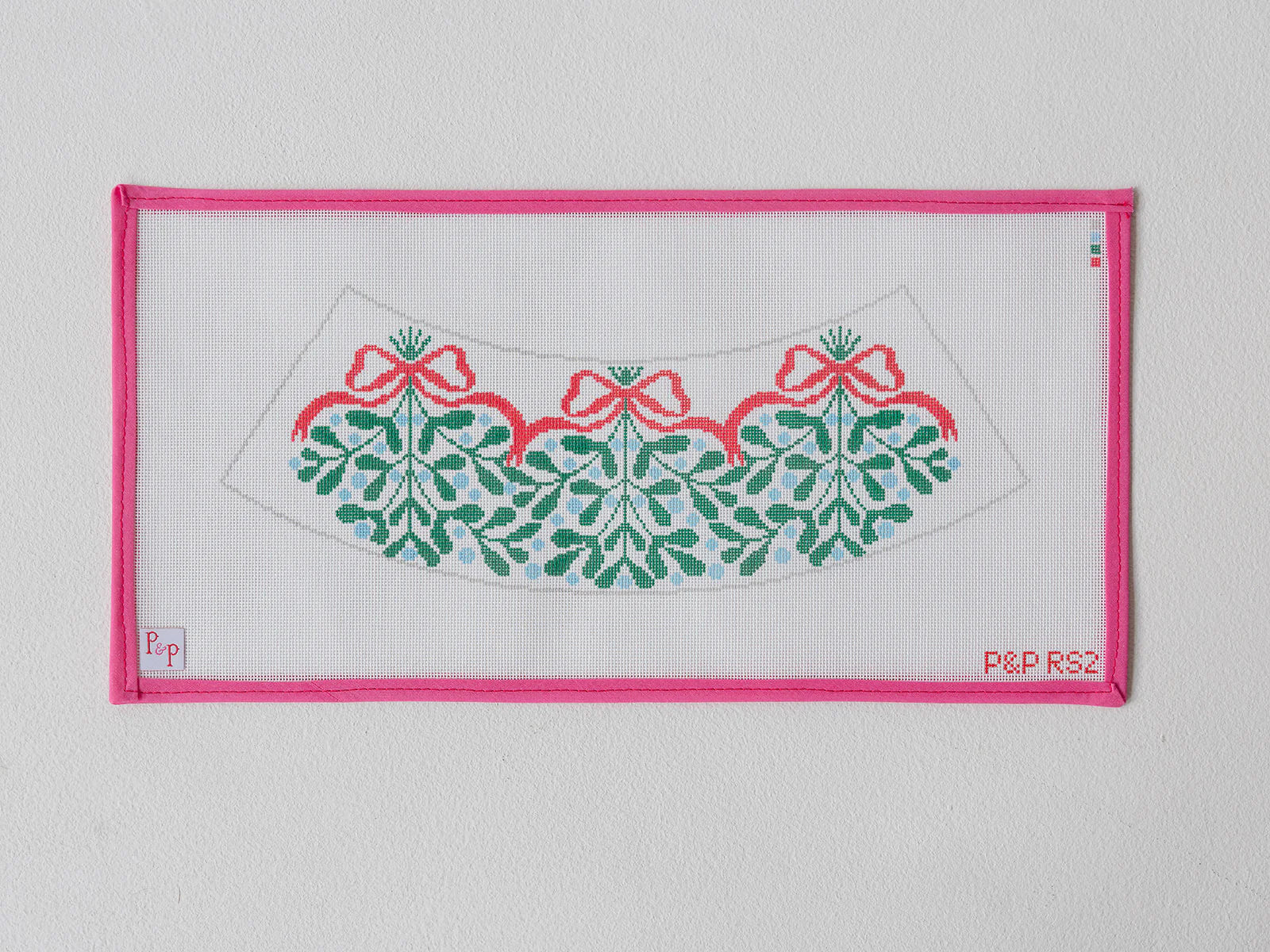 Red Bow Mistletoe Lampshade